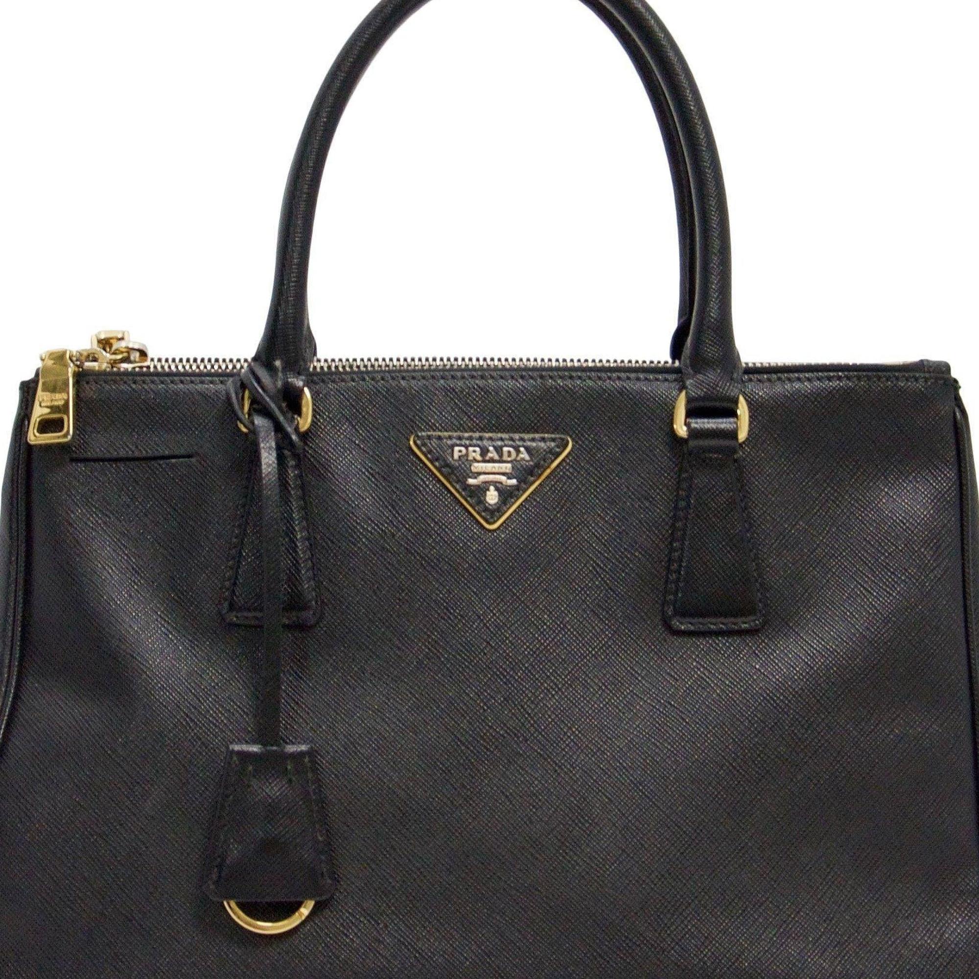 Prada Small Saffiano Lux Galleria Double Zip Tote