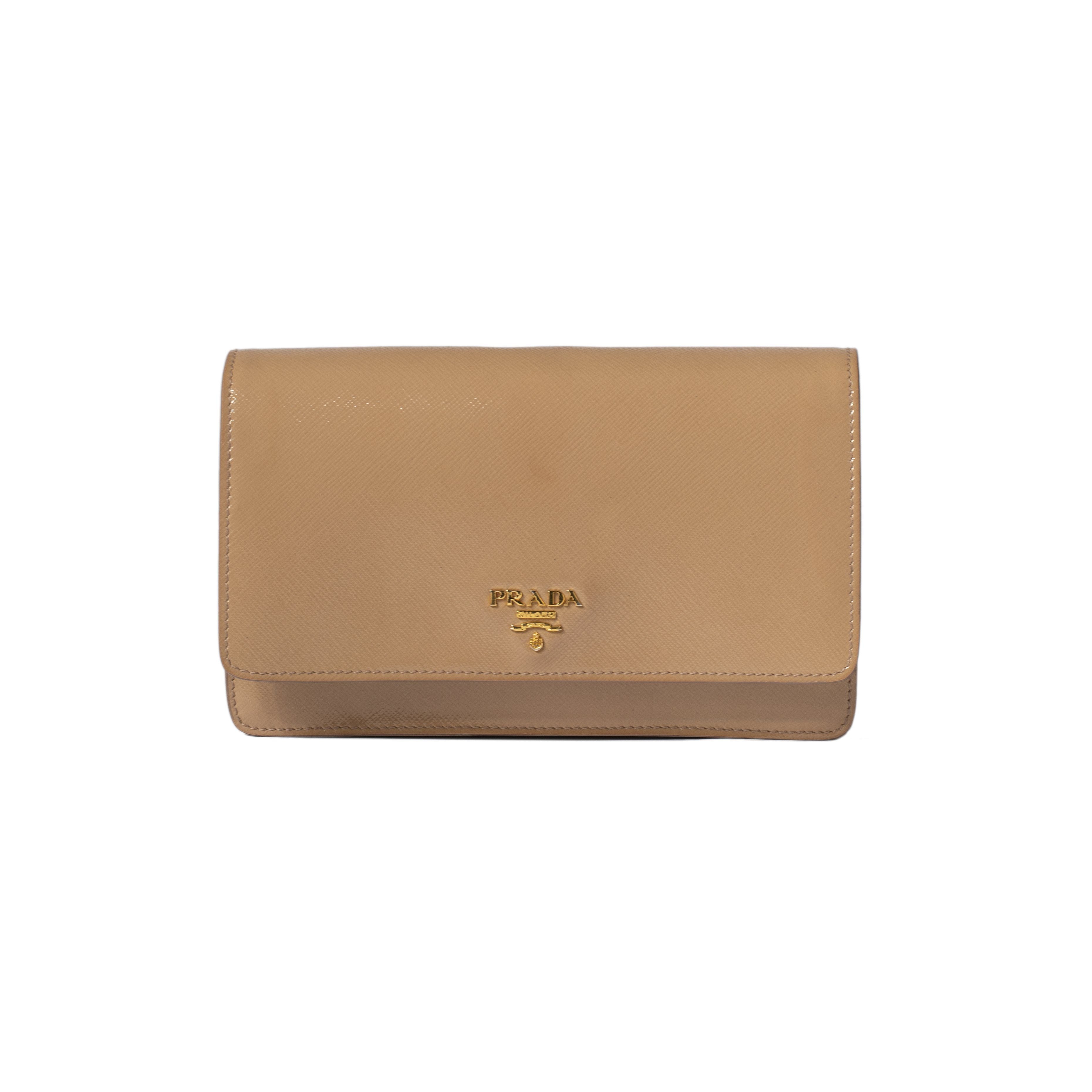 Prada Small Saffiano Vernice Crossbody Bag