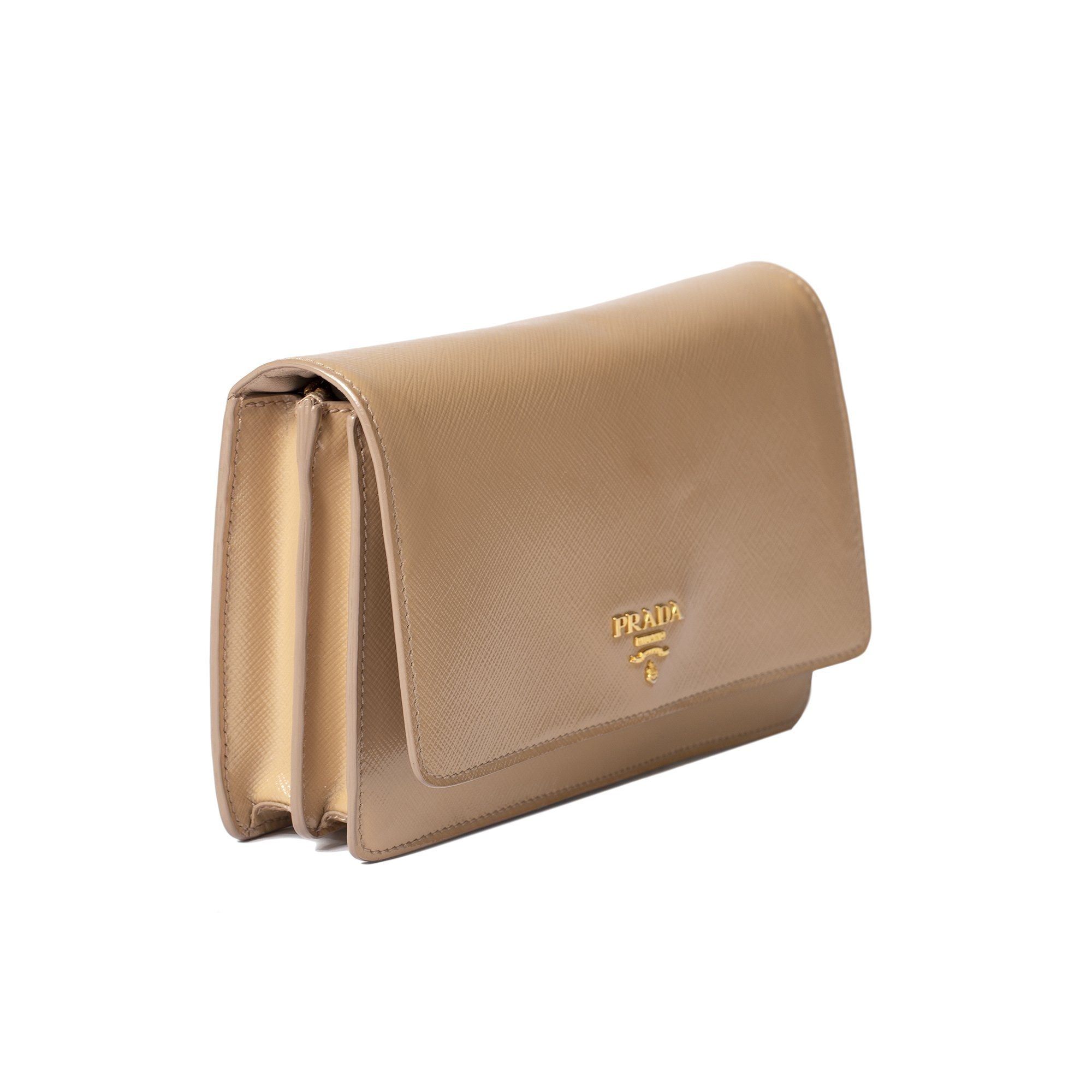 Prada Small Saffiano Vernice Crossbody Bag