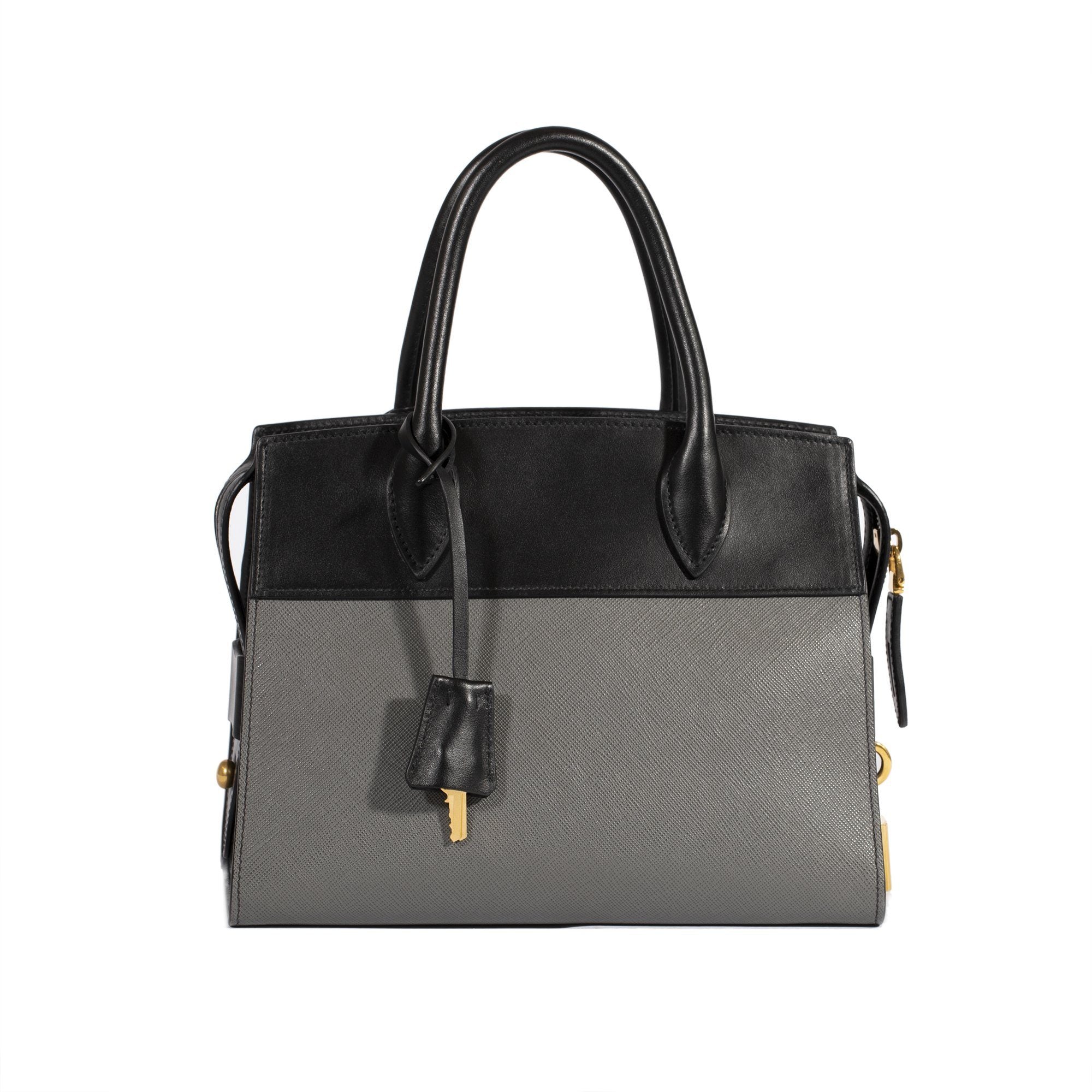 Prada Small Saffiano and City Calf Esplanade Bag