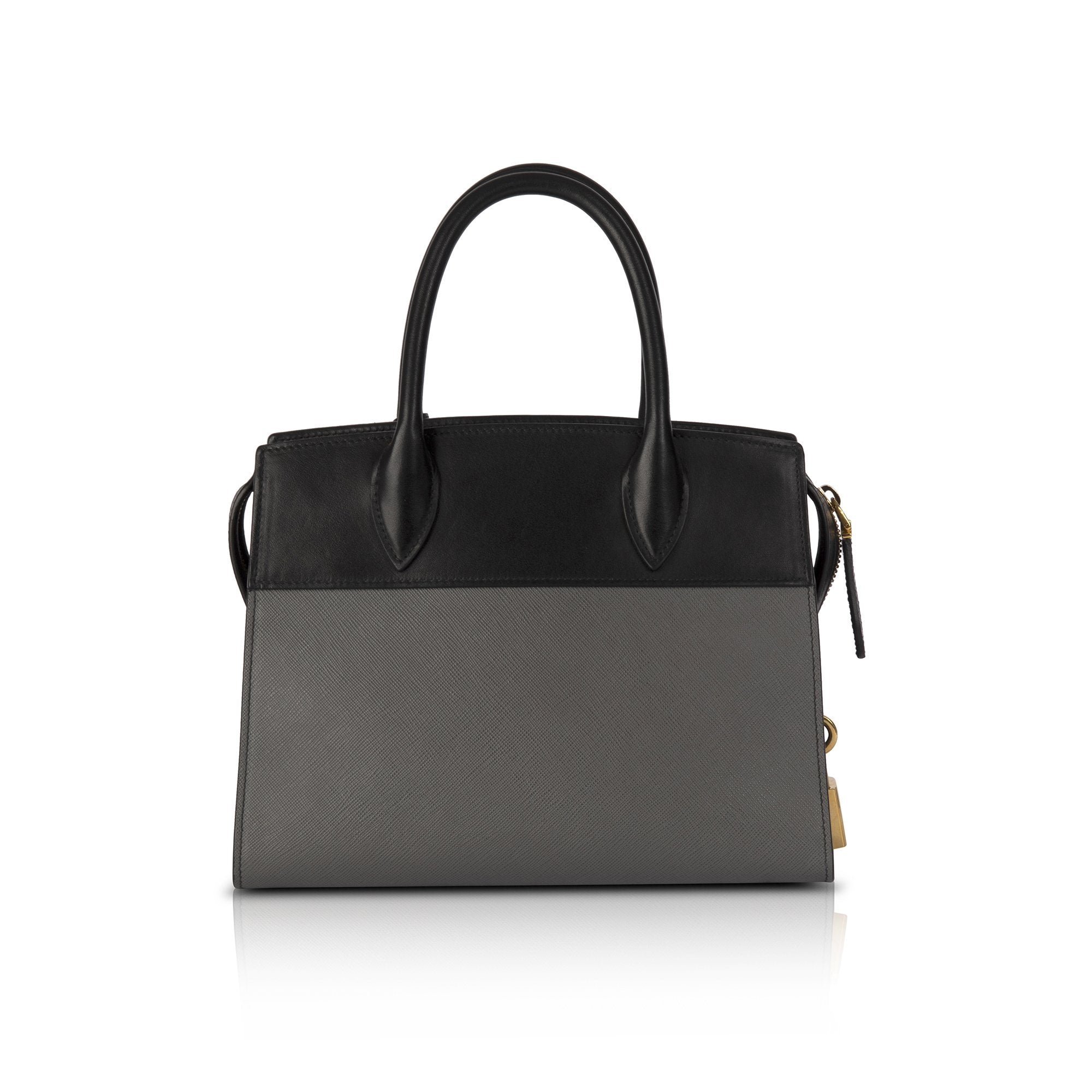 Prada Small Saffiano and City Calf Esplanade Bag