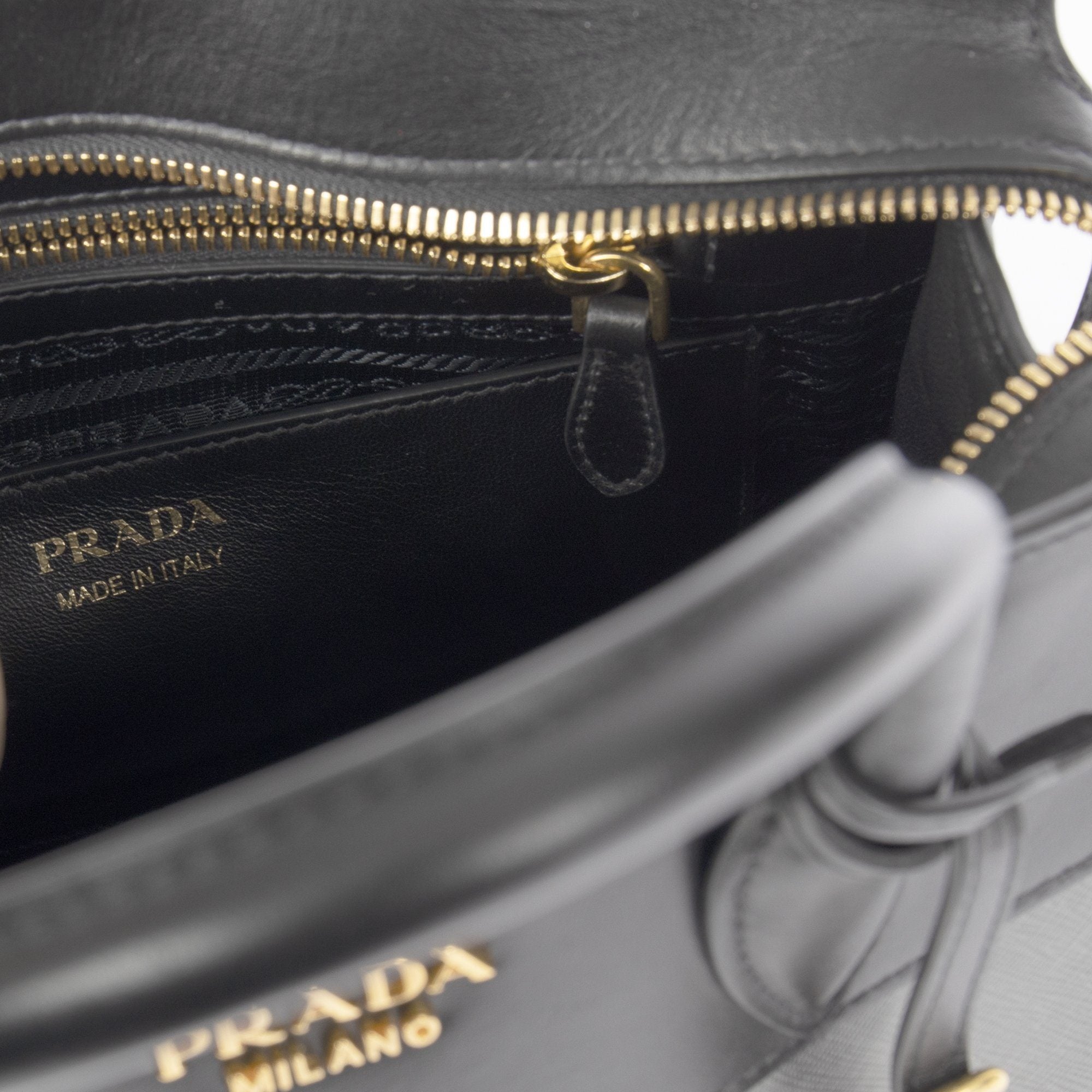 Prada Small Saffiano and City Calf Esplanade Bag
