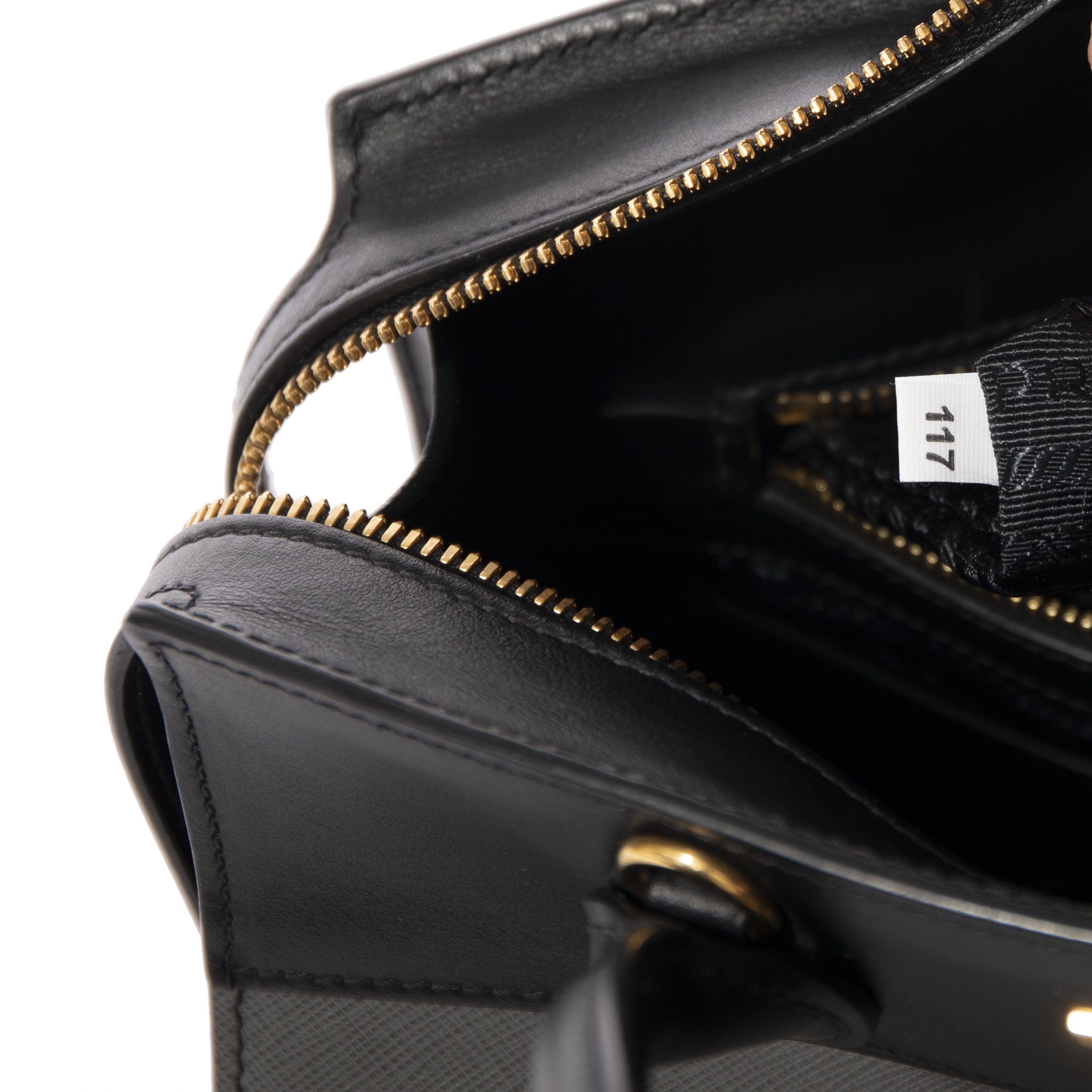 Prada Small Saffiano and City Calf Esplanade Bag