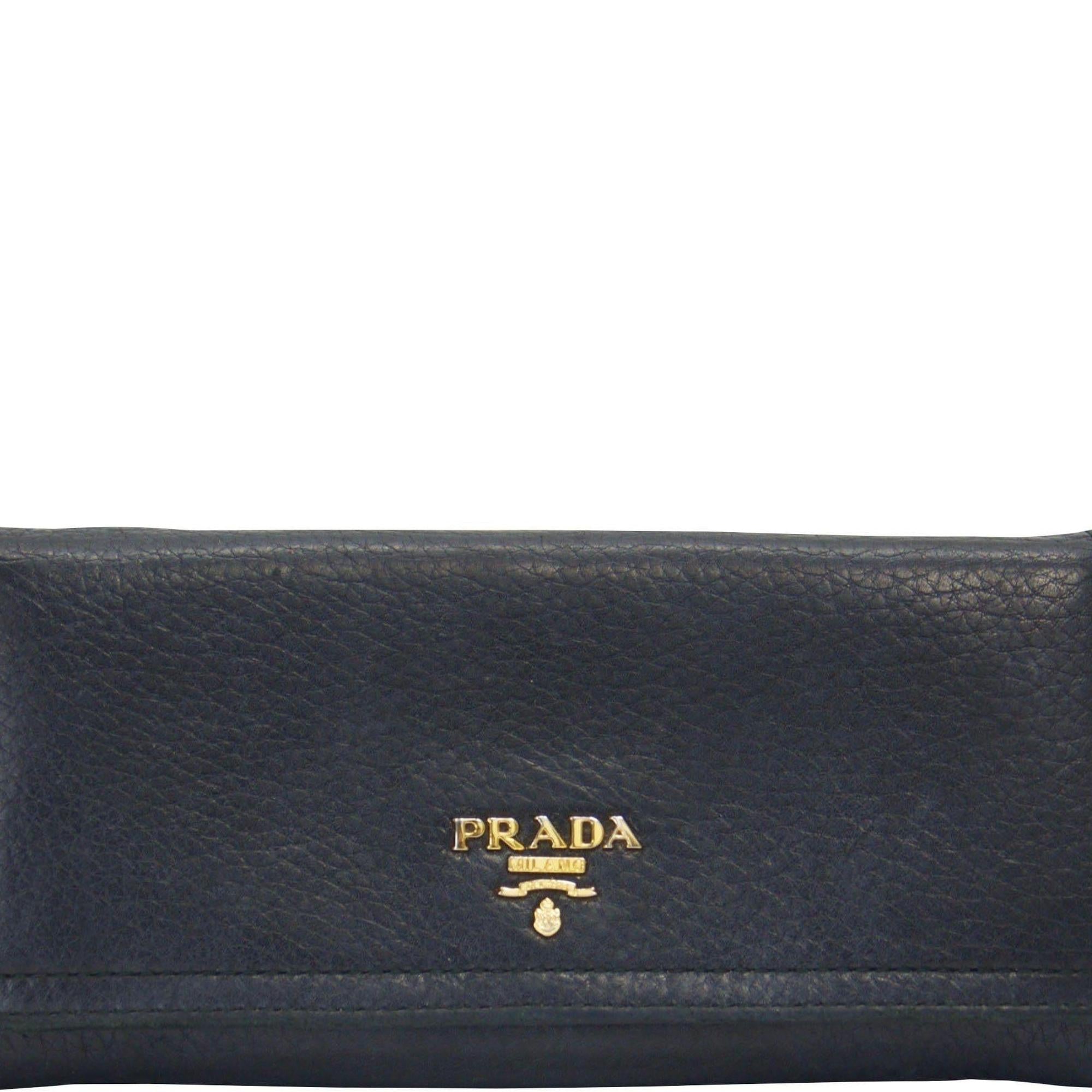 Prada Soft Calf Continental Wallet