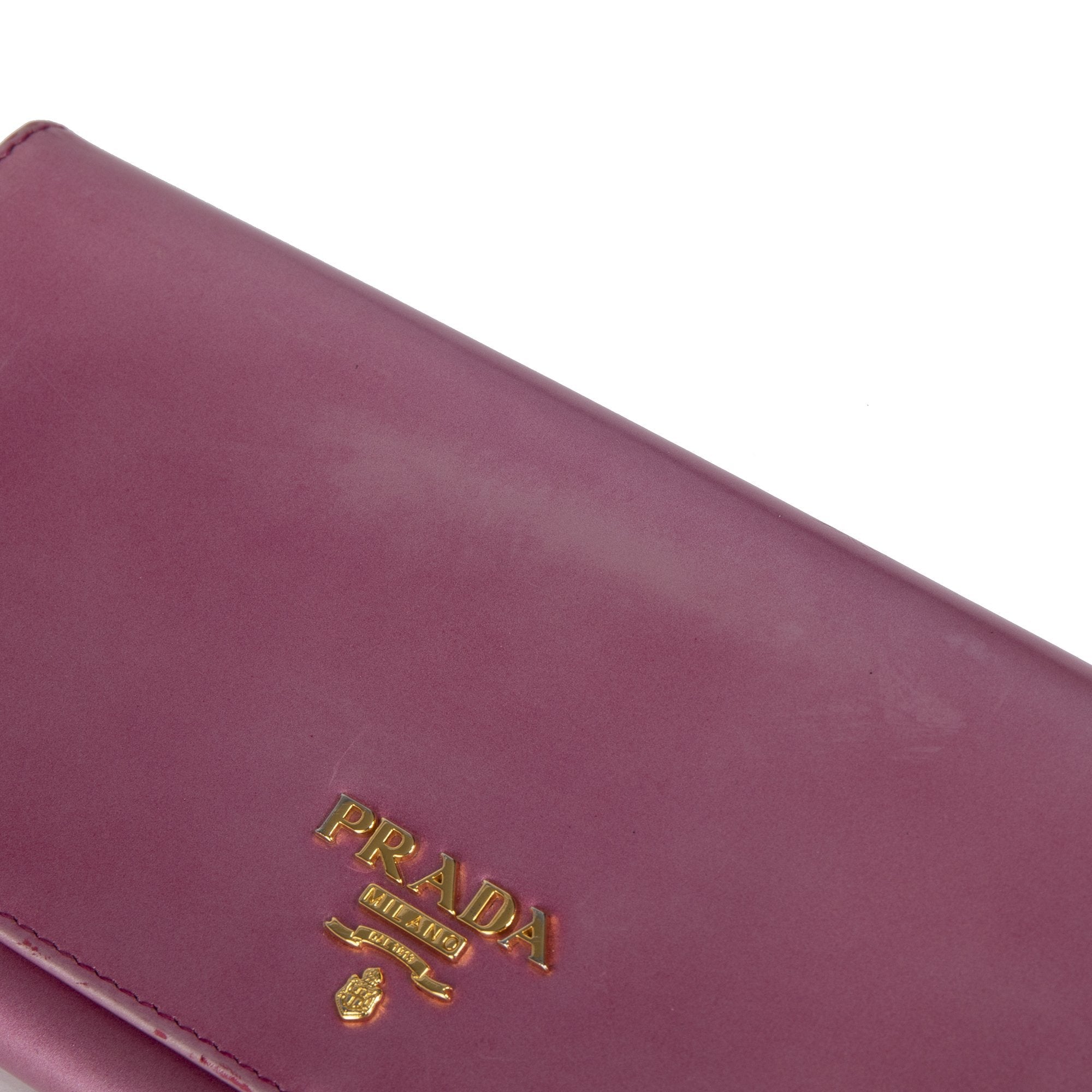 Prada Spazzolato Continental Wallet