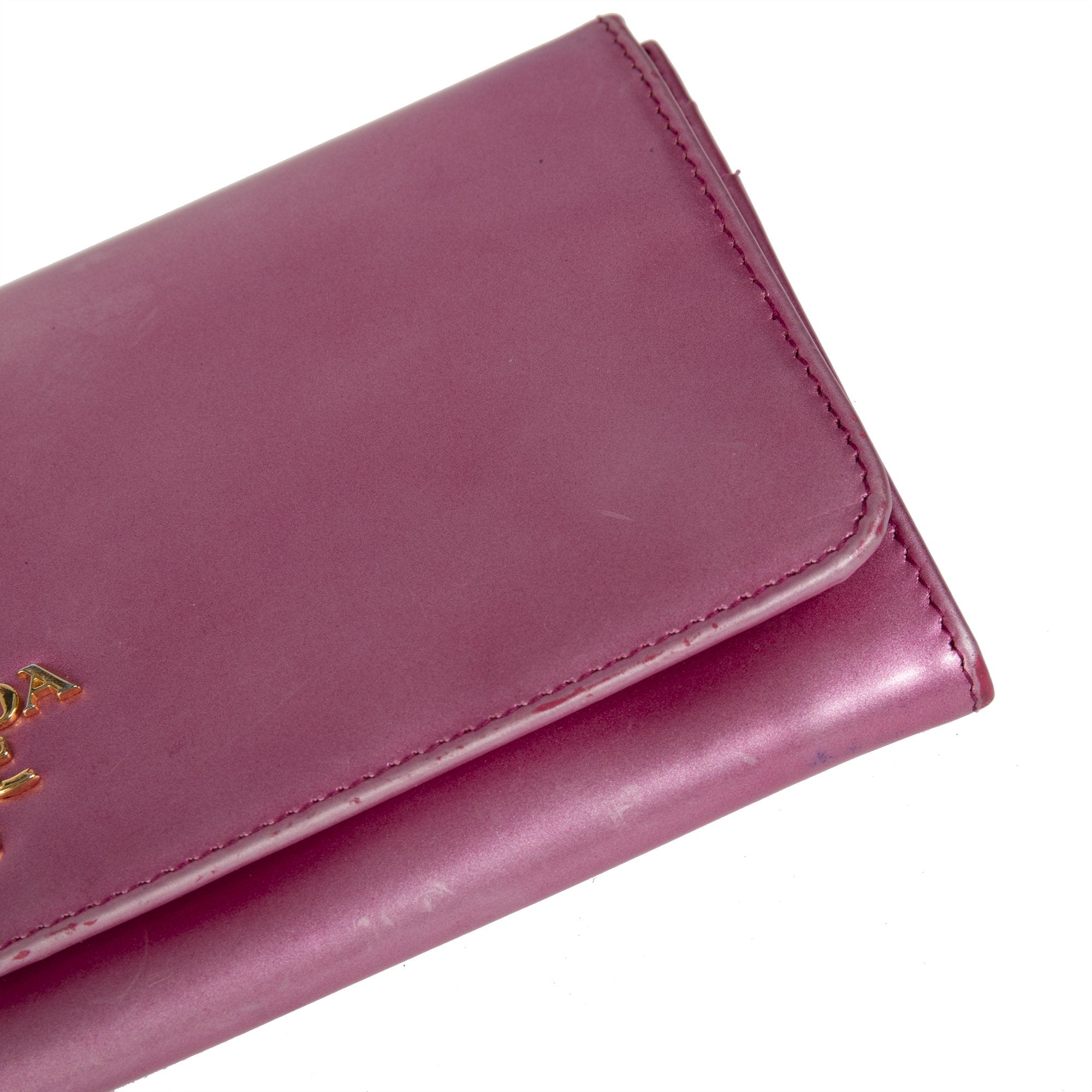 Prada Spazzolato Continental Wallet