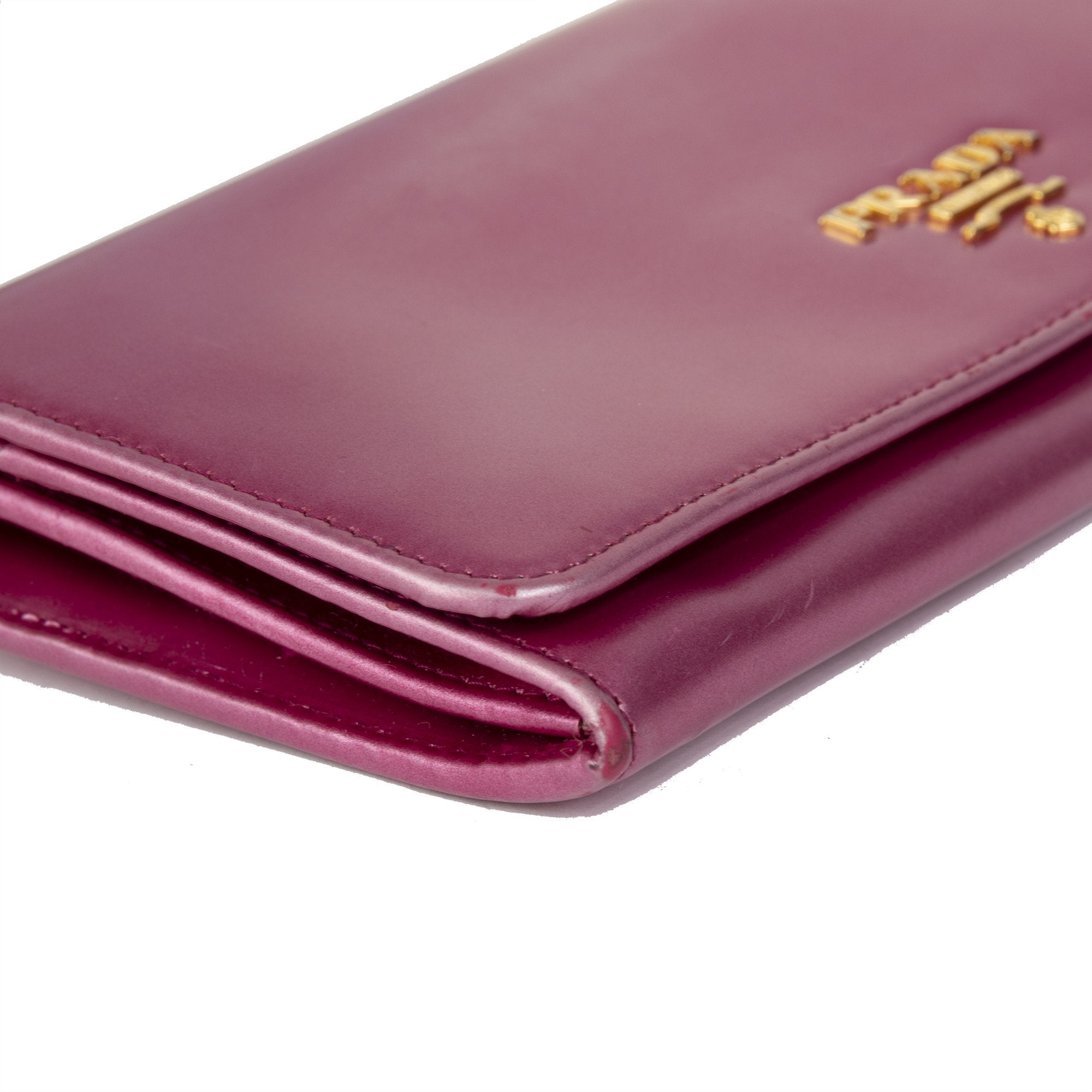 Prada Spazzolato Continental Wallet