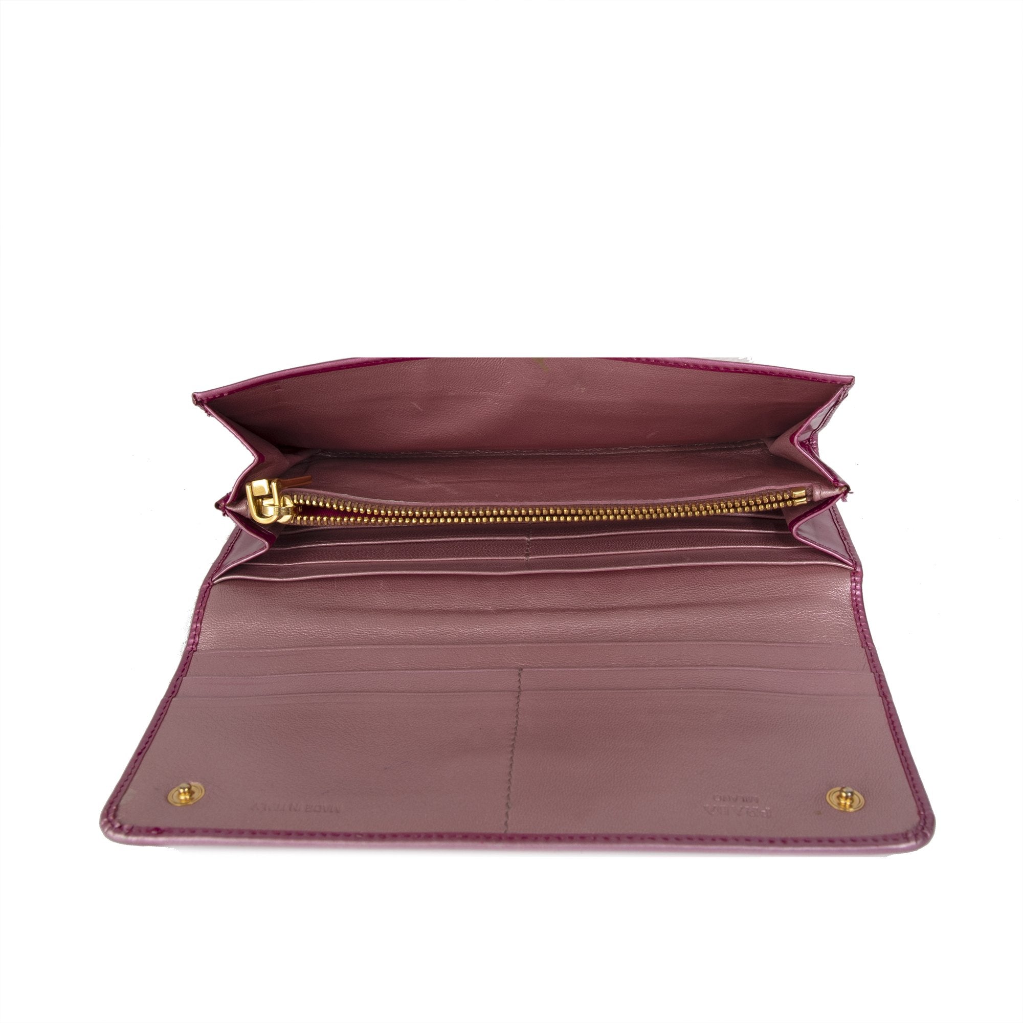 Prada Spazzolato Continental Wallet