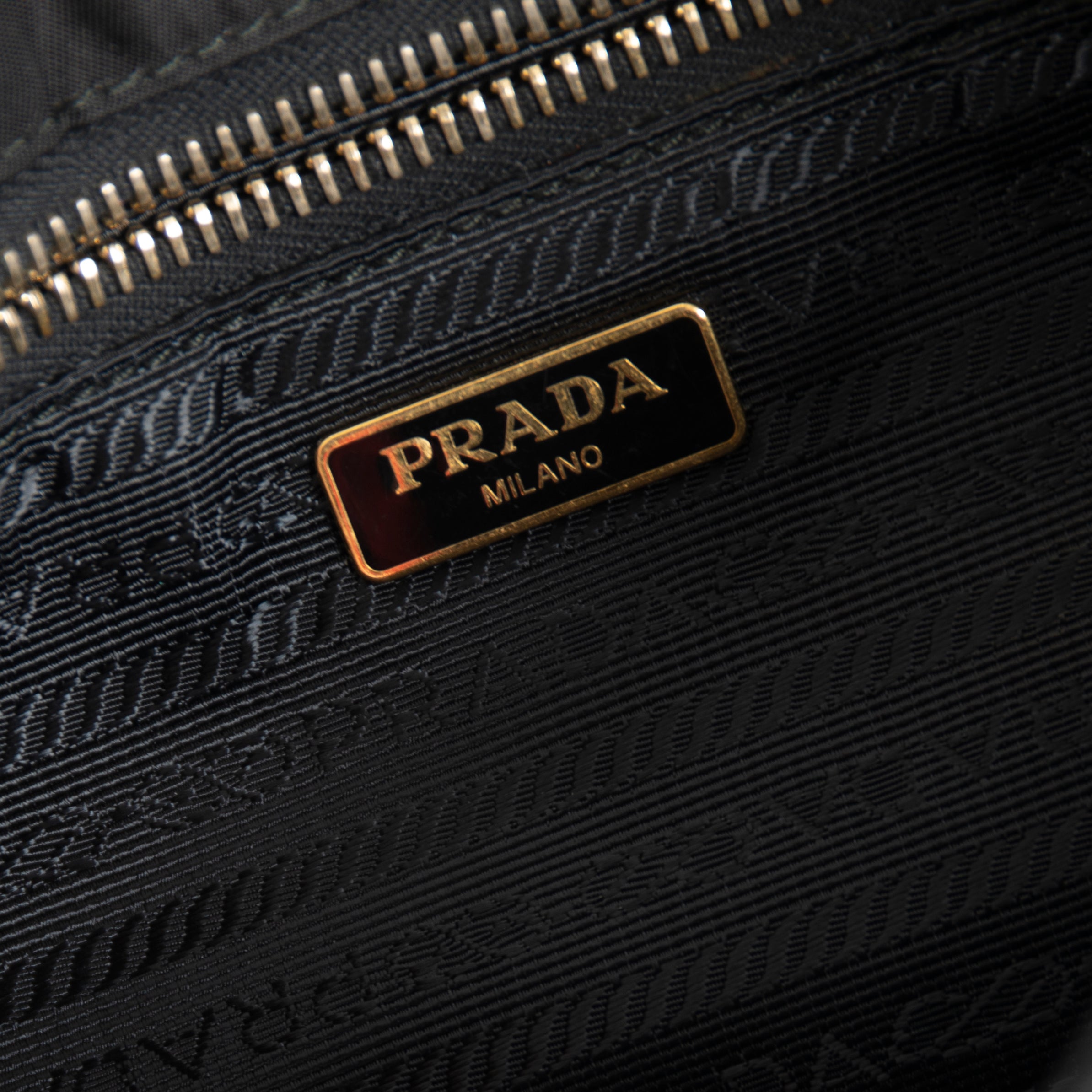 Prada Tessuto Buckle Crossbody Bag