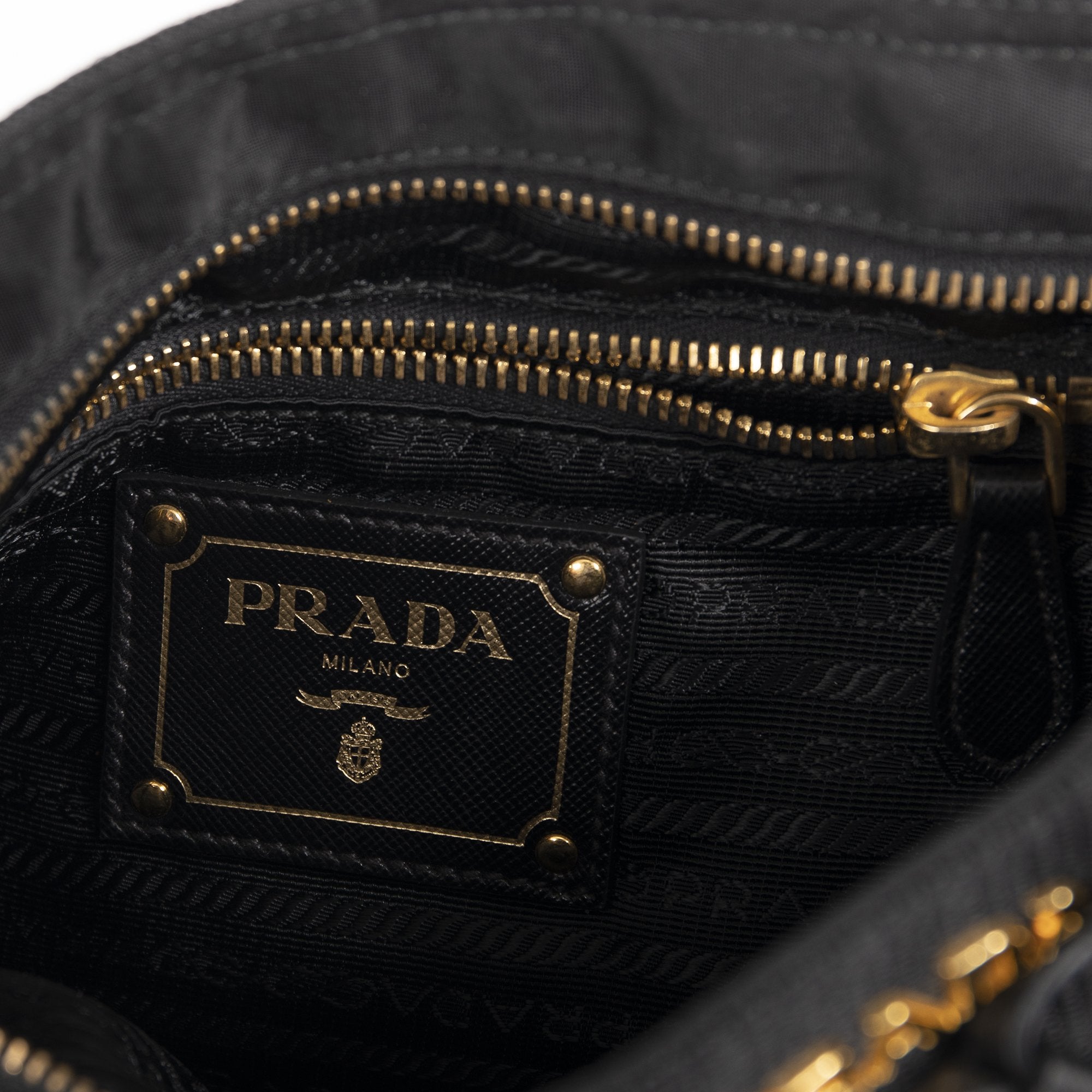 Prada Tessuto Logo Jacquard Crossbody Bag