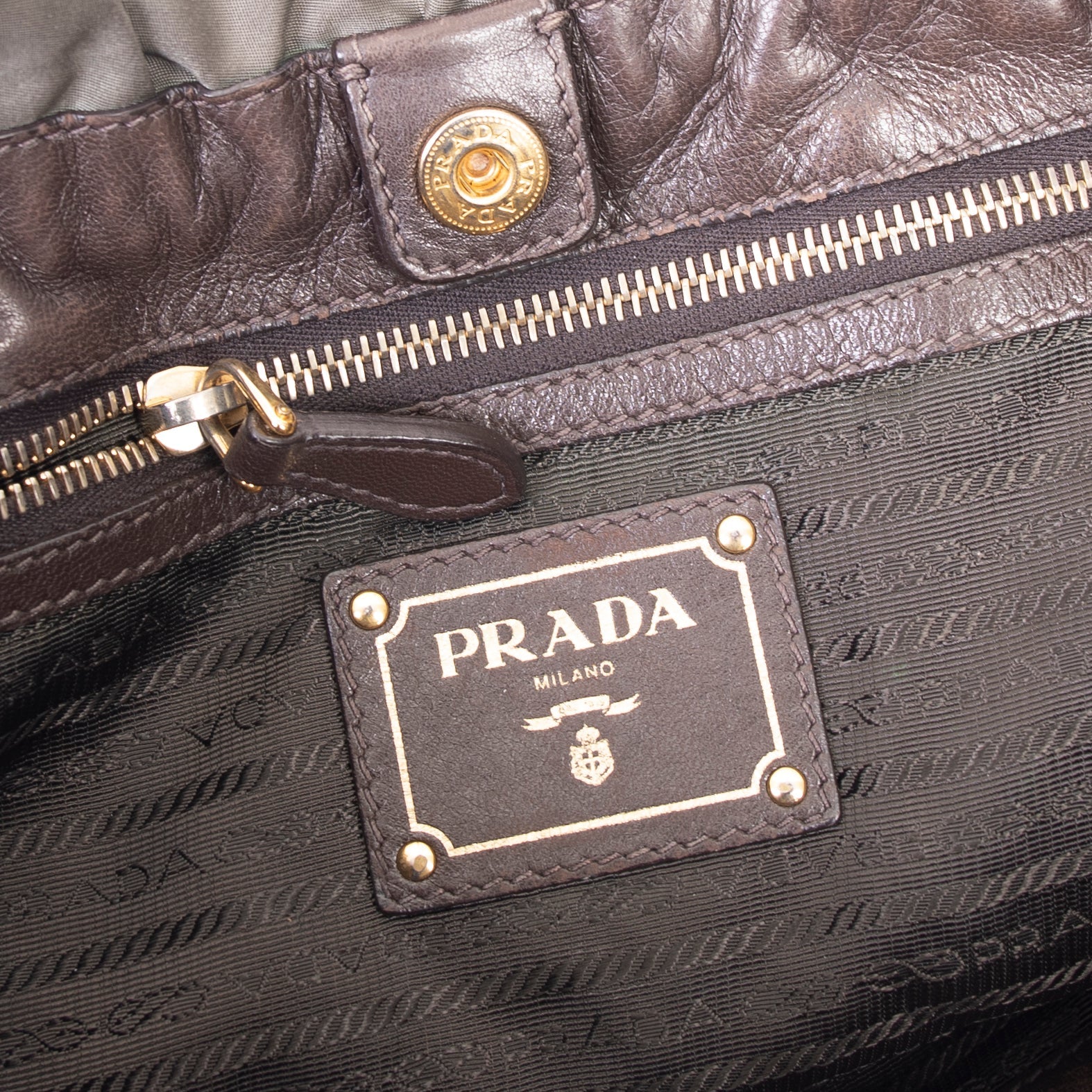 Prada Tessuto Nylon Logo Tote