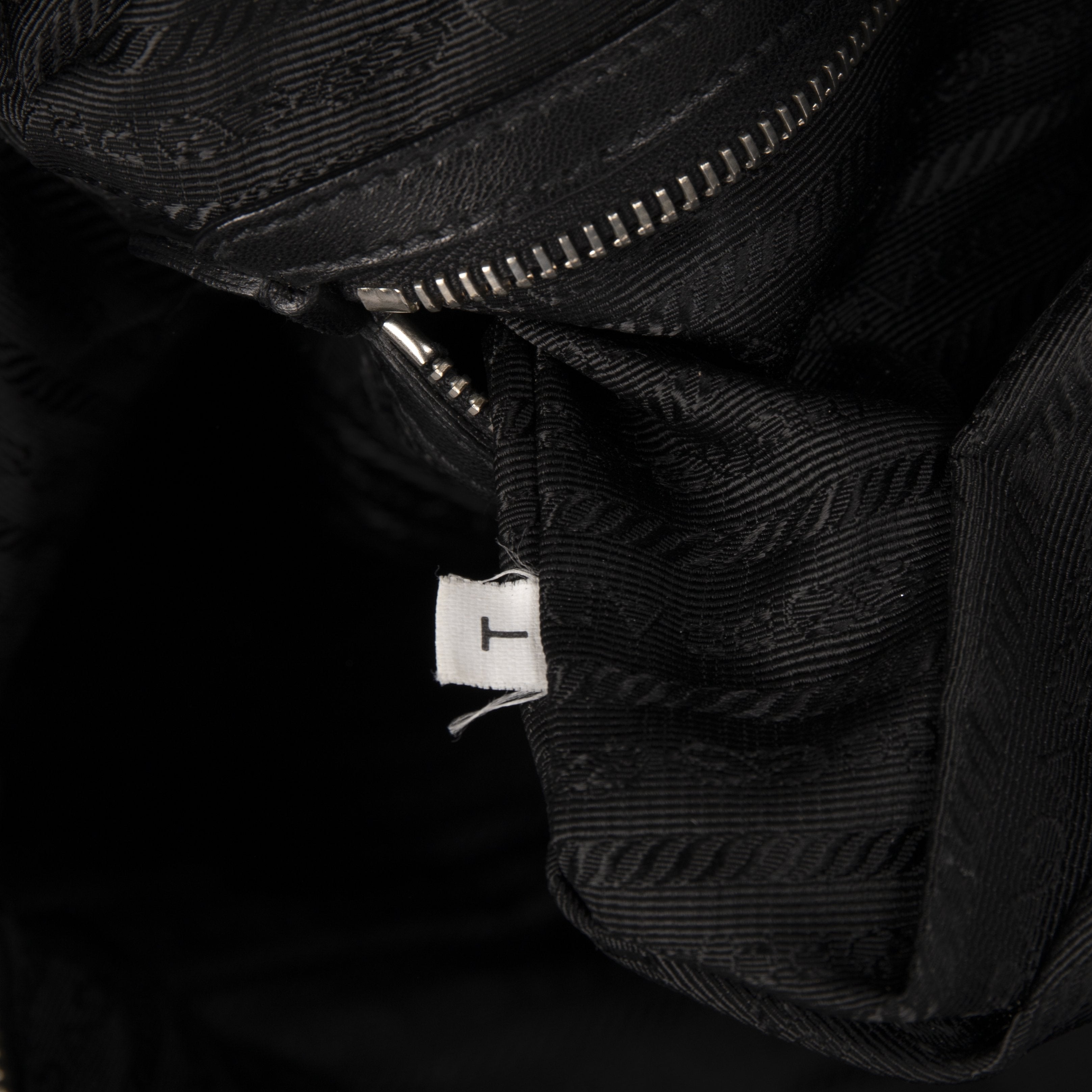 Prada Tessuto Nylon Ruffle Handle Bag