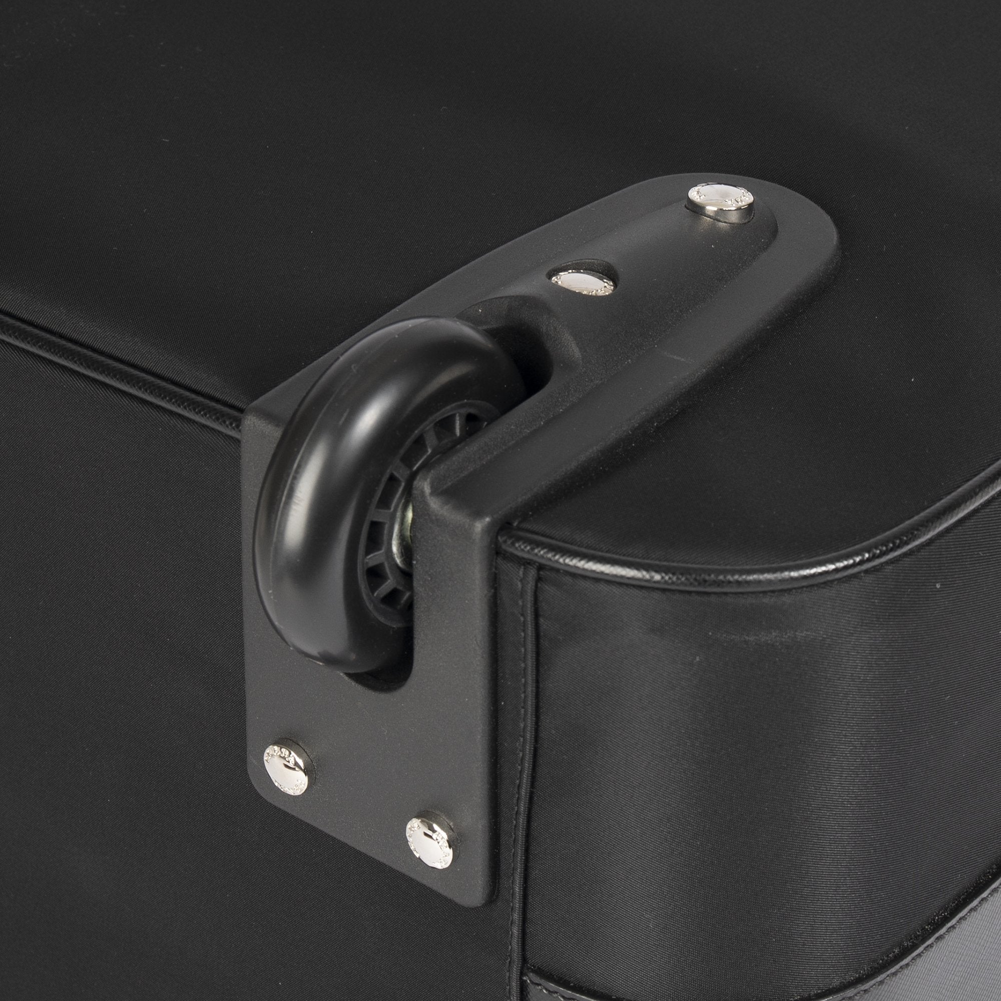 Prada Tessuto Saffiano-Trimmed Trolley Rolling Luggage