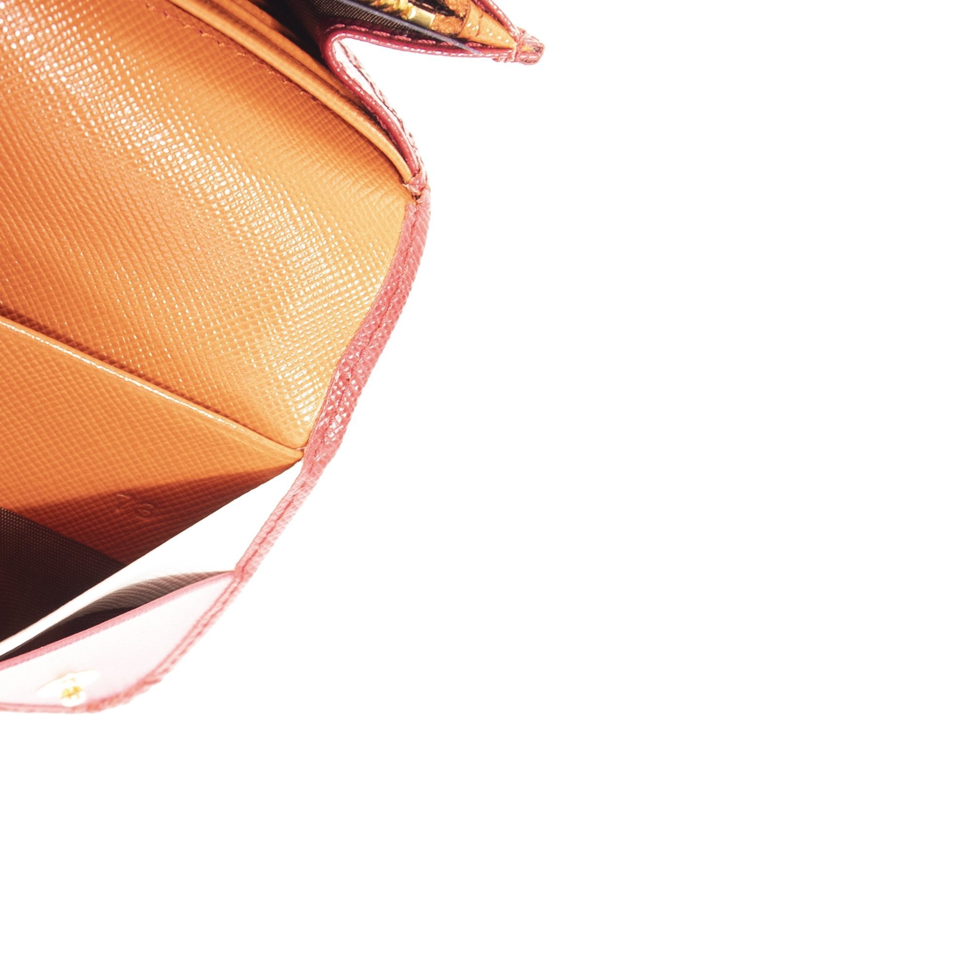 Prada Tri-Colour Saffiano Continental Wallet w/ Box