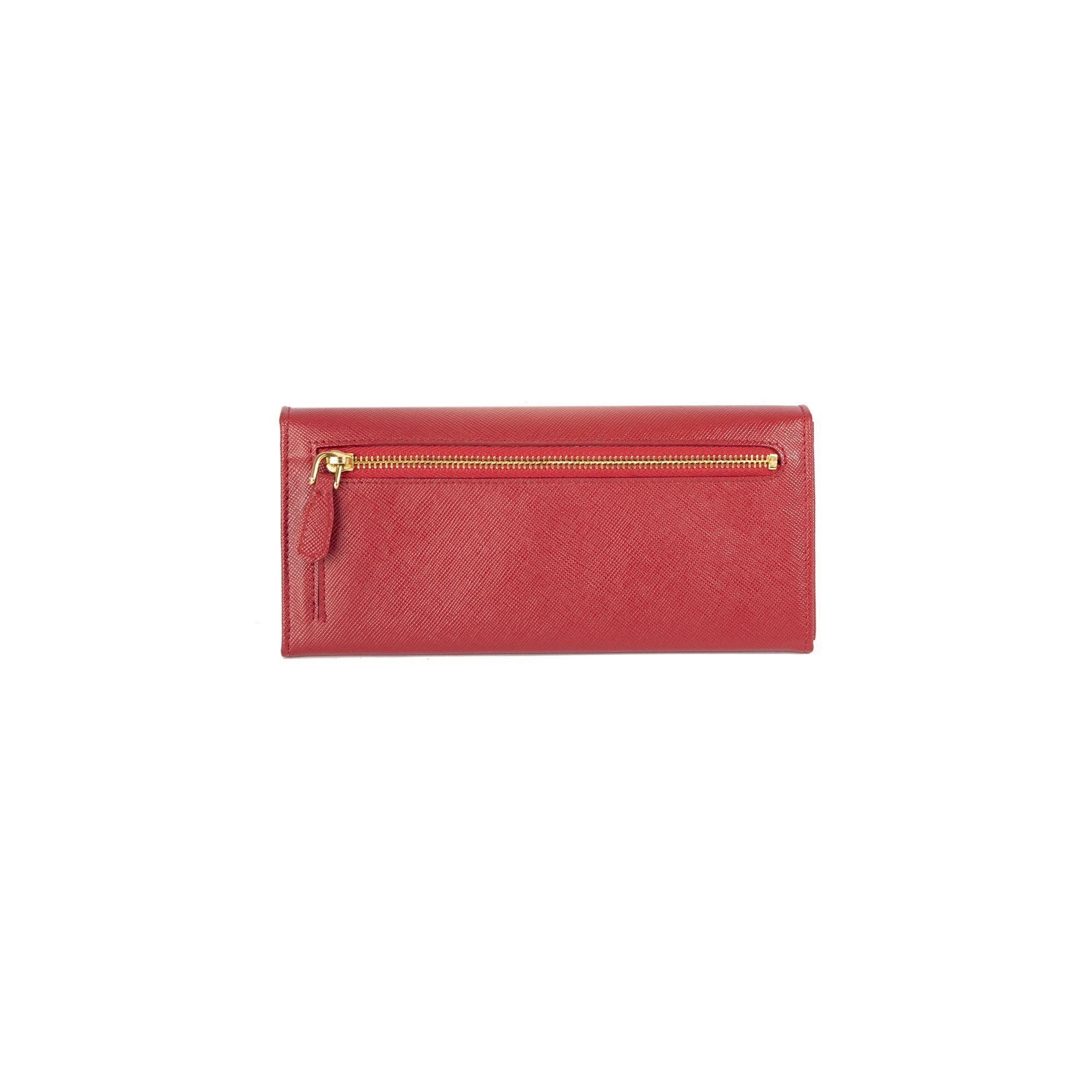 Prada Tri-Colour Saffiano Continental Wallet w/ Box