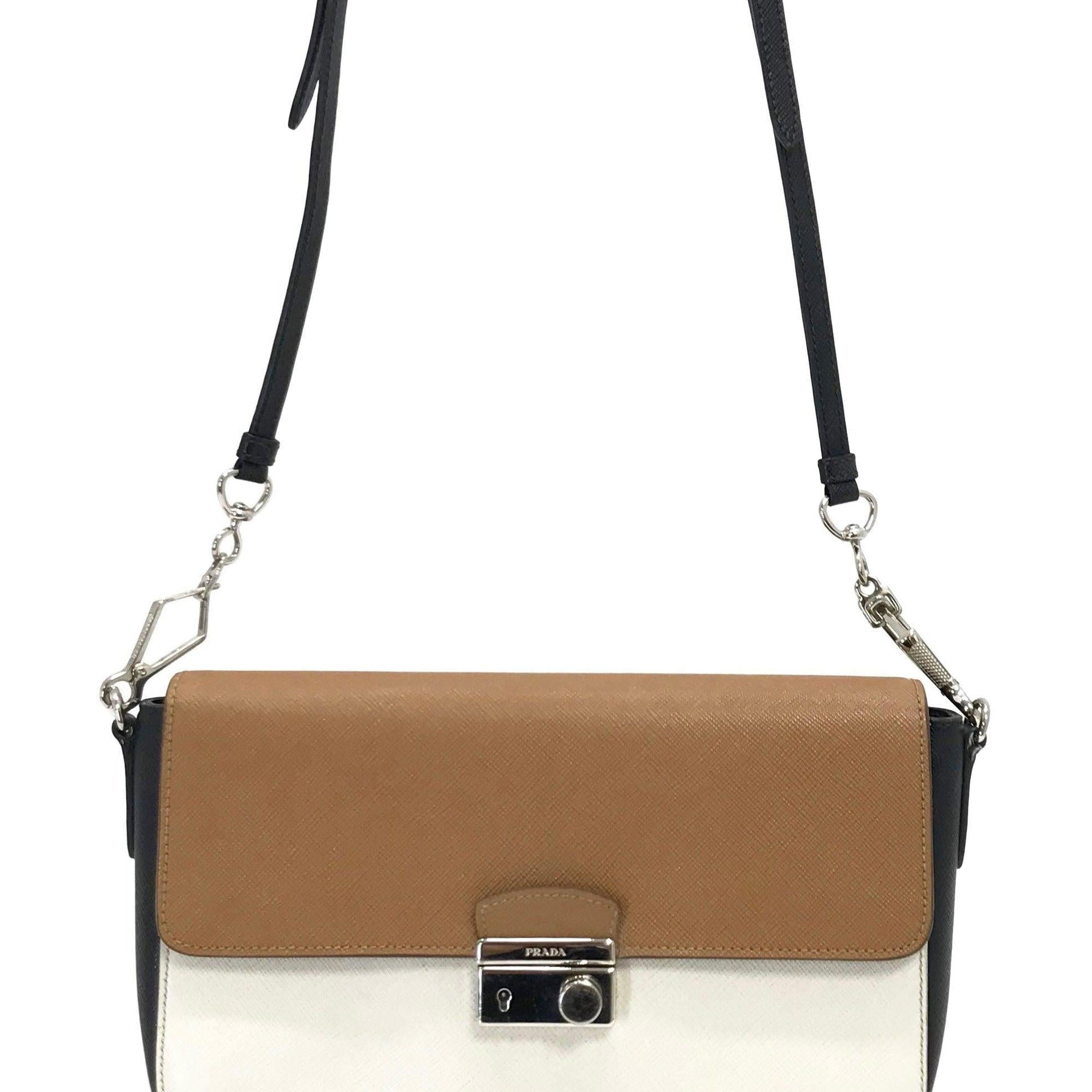 Prada Tricolour Saffiano Sound Crossbody Bag