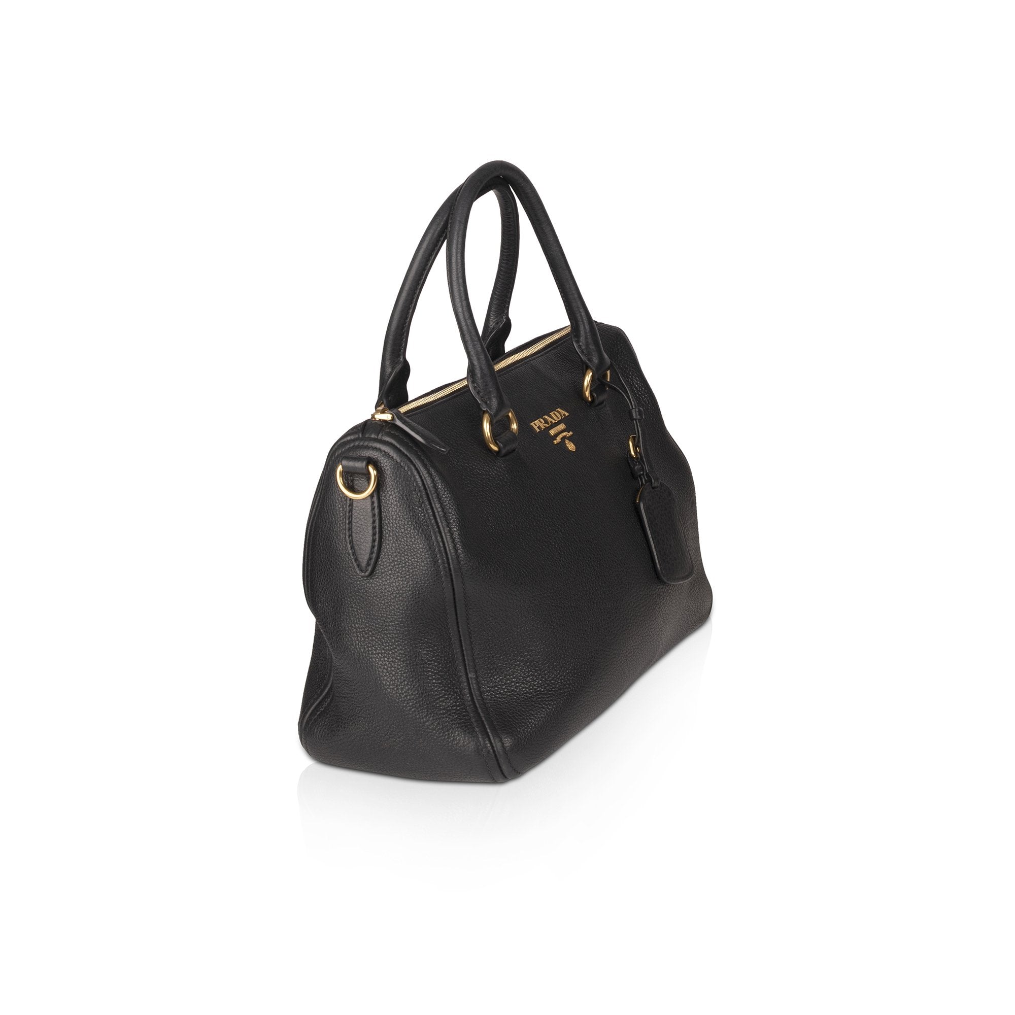 Prada Vitello Daino Boston Bag