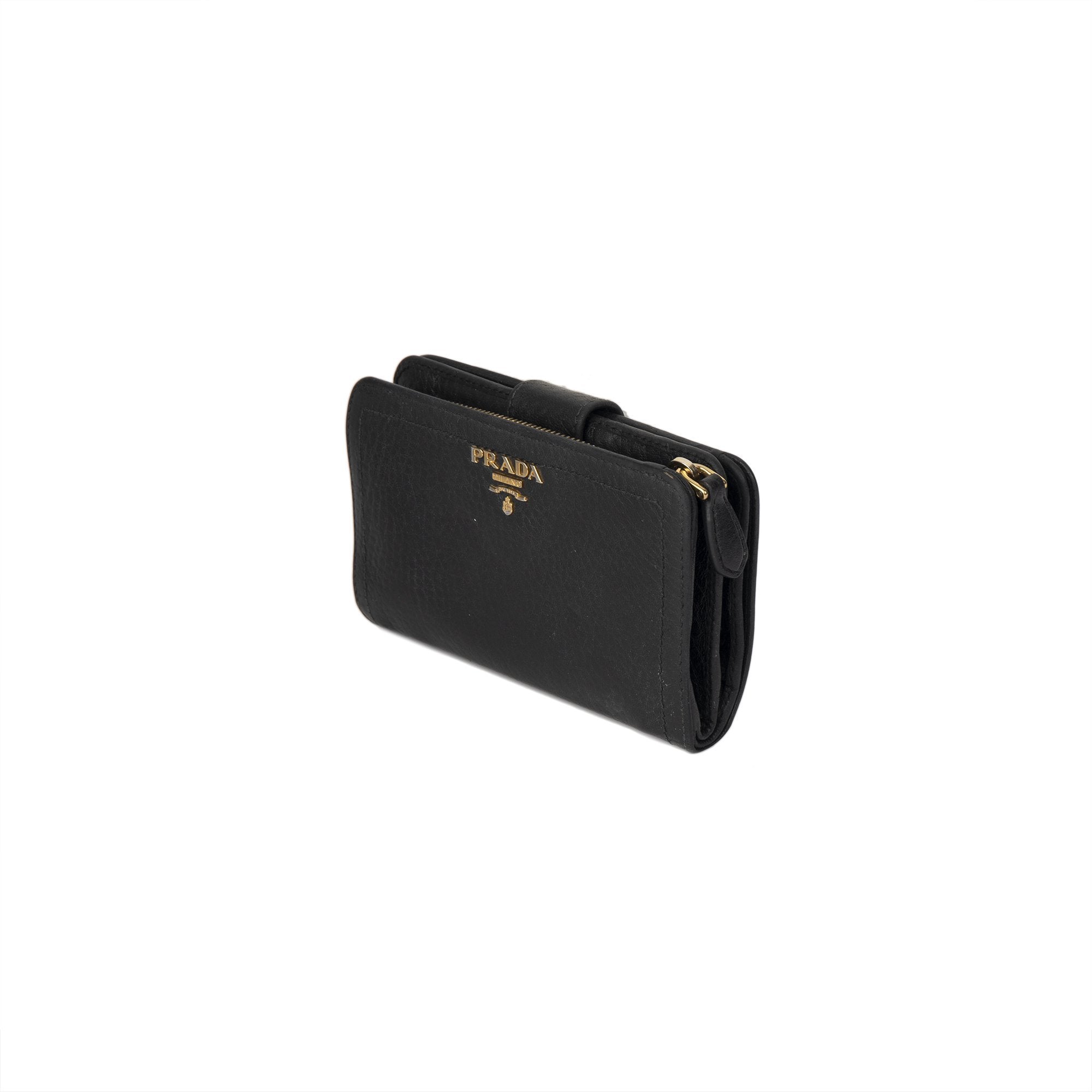 Prada Vitello Daino French Wallet w/ Box