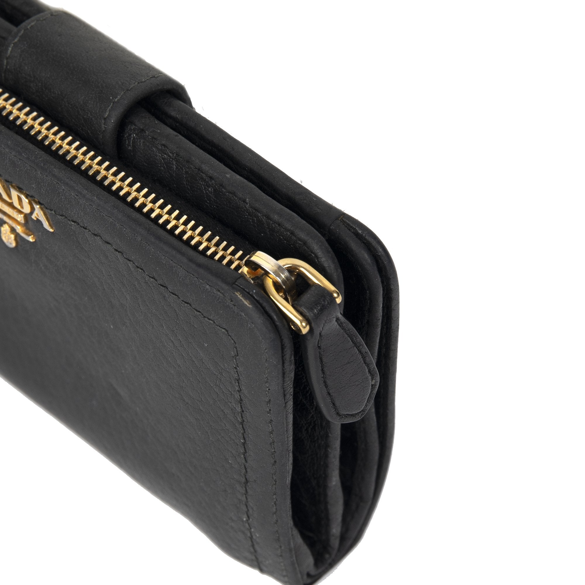 Prada Vitello Daino French Wallet w/ Box