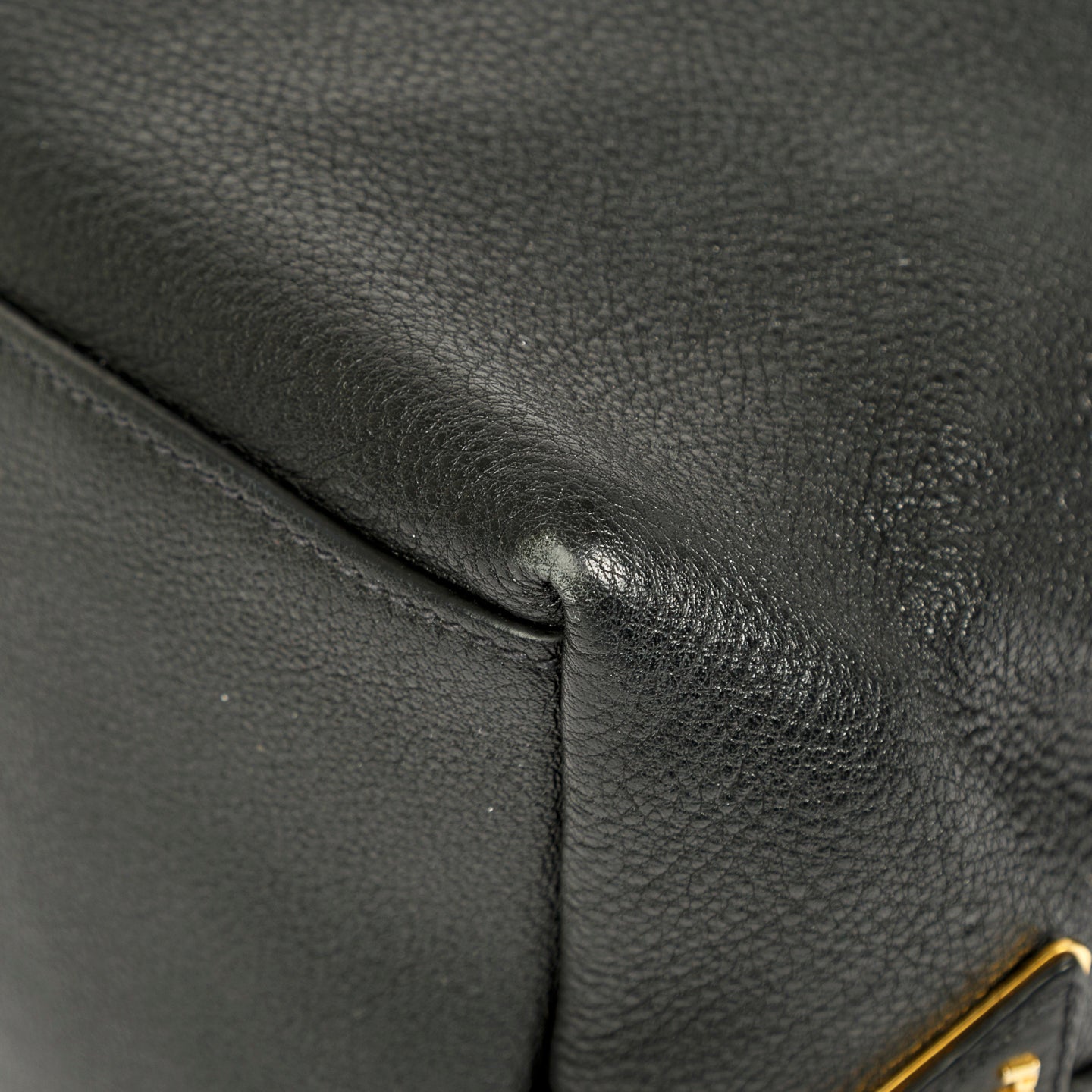 Prada Vitello Daino Medium Logo Hobo Bag