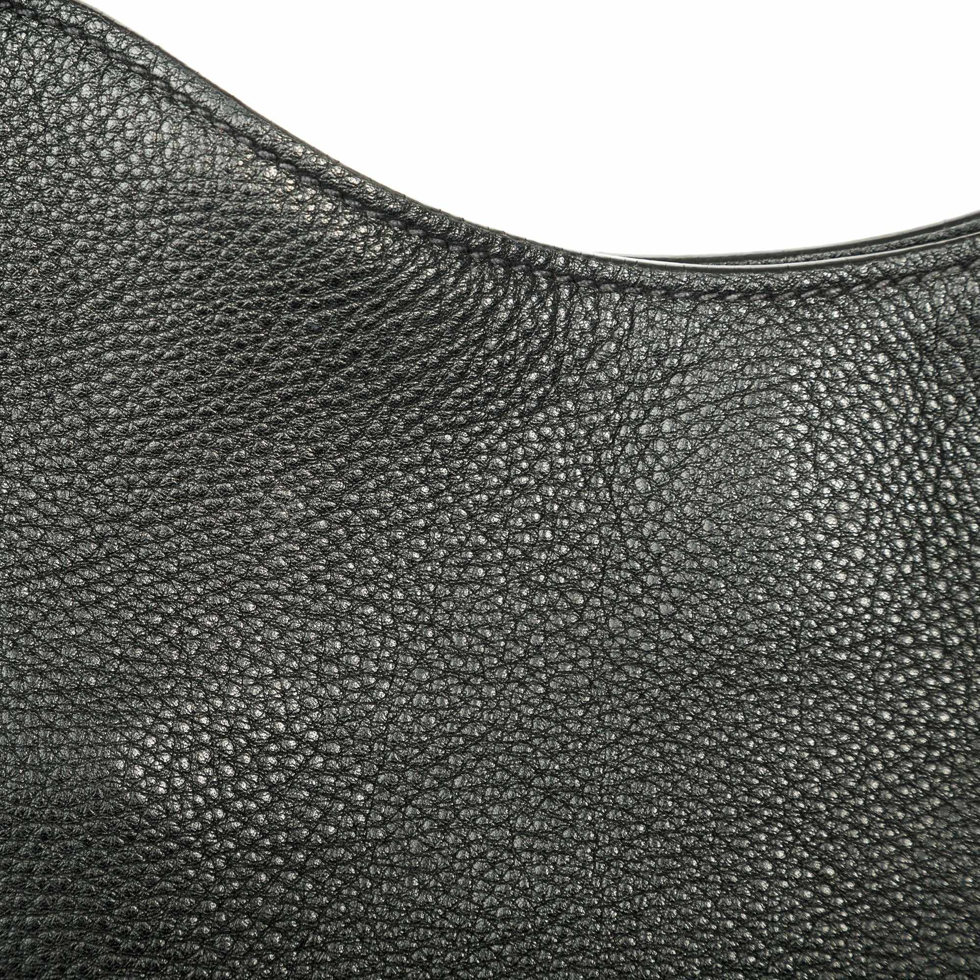 Prada Vitello Daino Medium Logo Hobo Bag