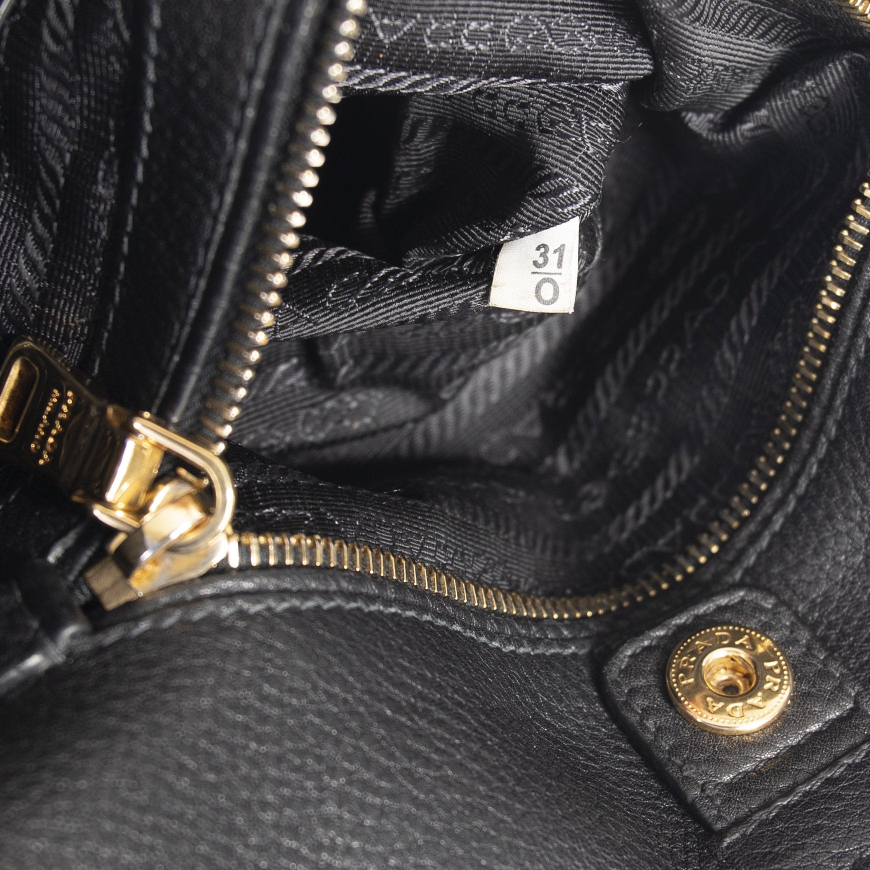 Prada Vitello Daino Side Pocket Hobo