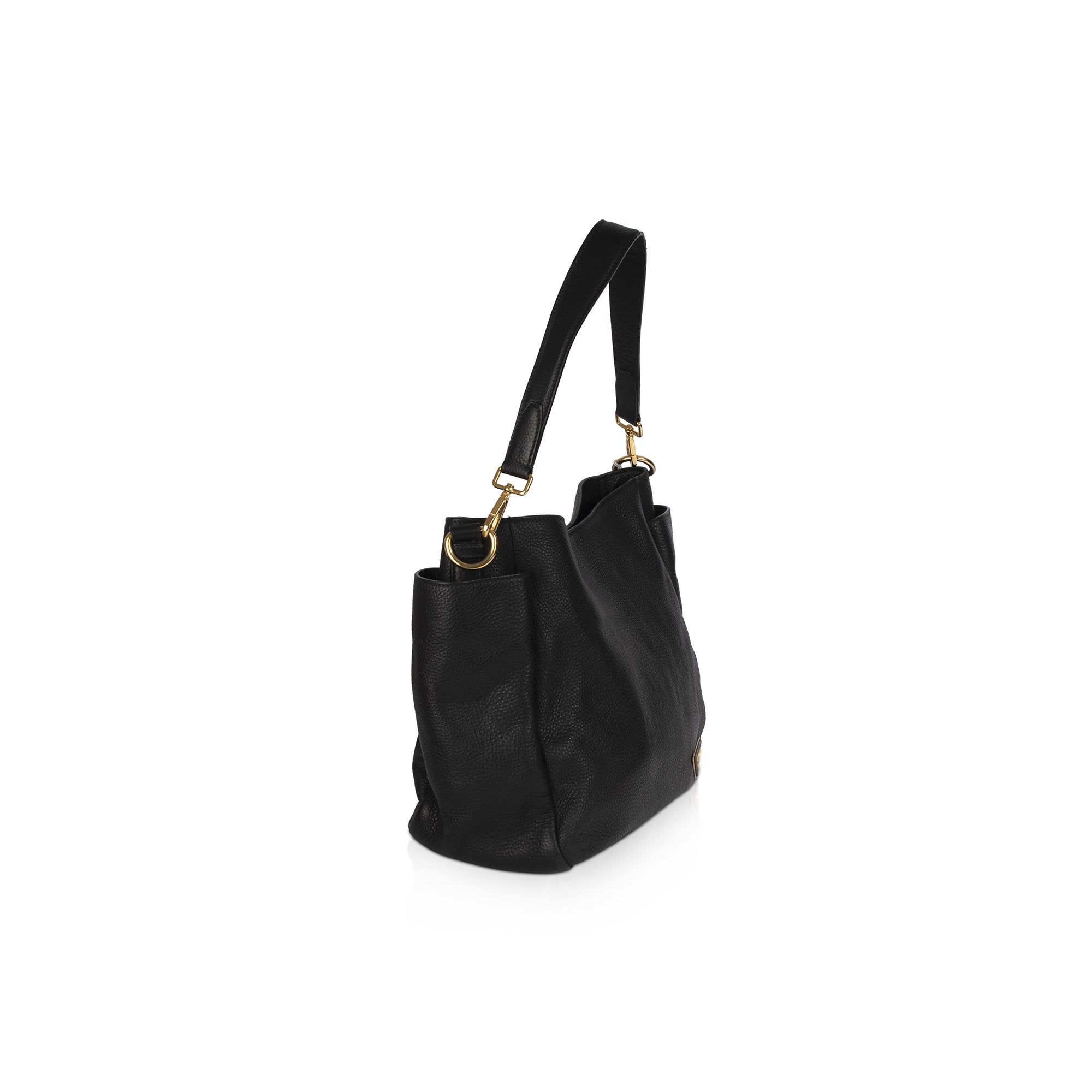 Prada Vitello Daino Side Pocket Hobo