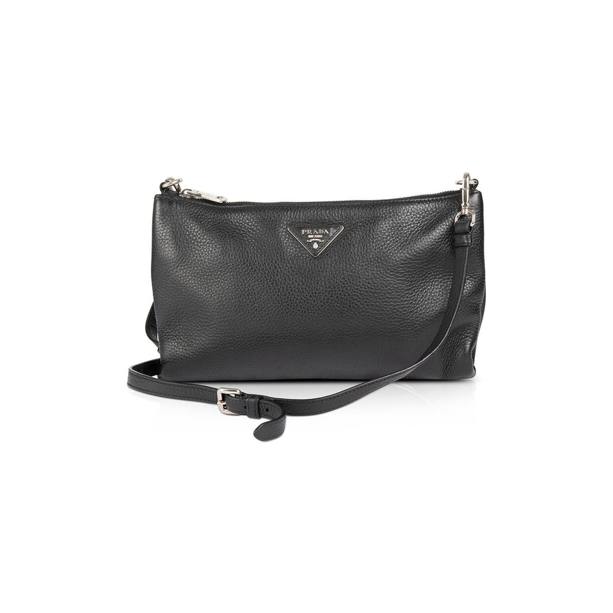 Prada Vitello Daino Zip Crossbody Bag – OLIVER'S