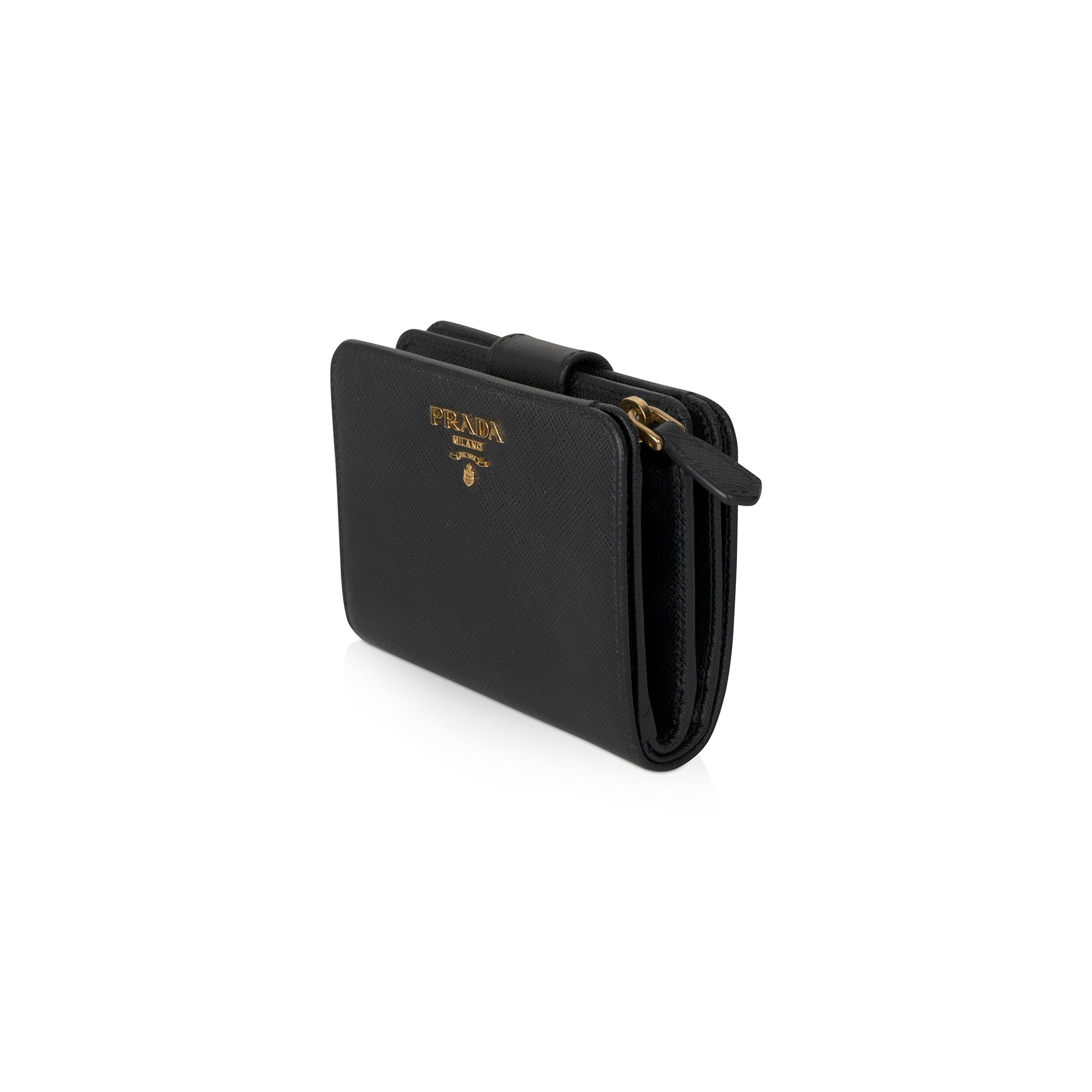 Prada Vitello Saffiano French Purse Wallet