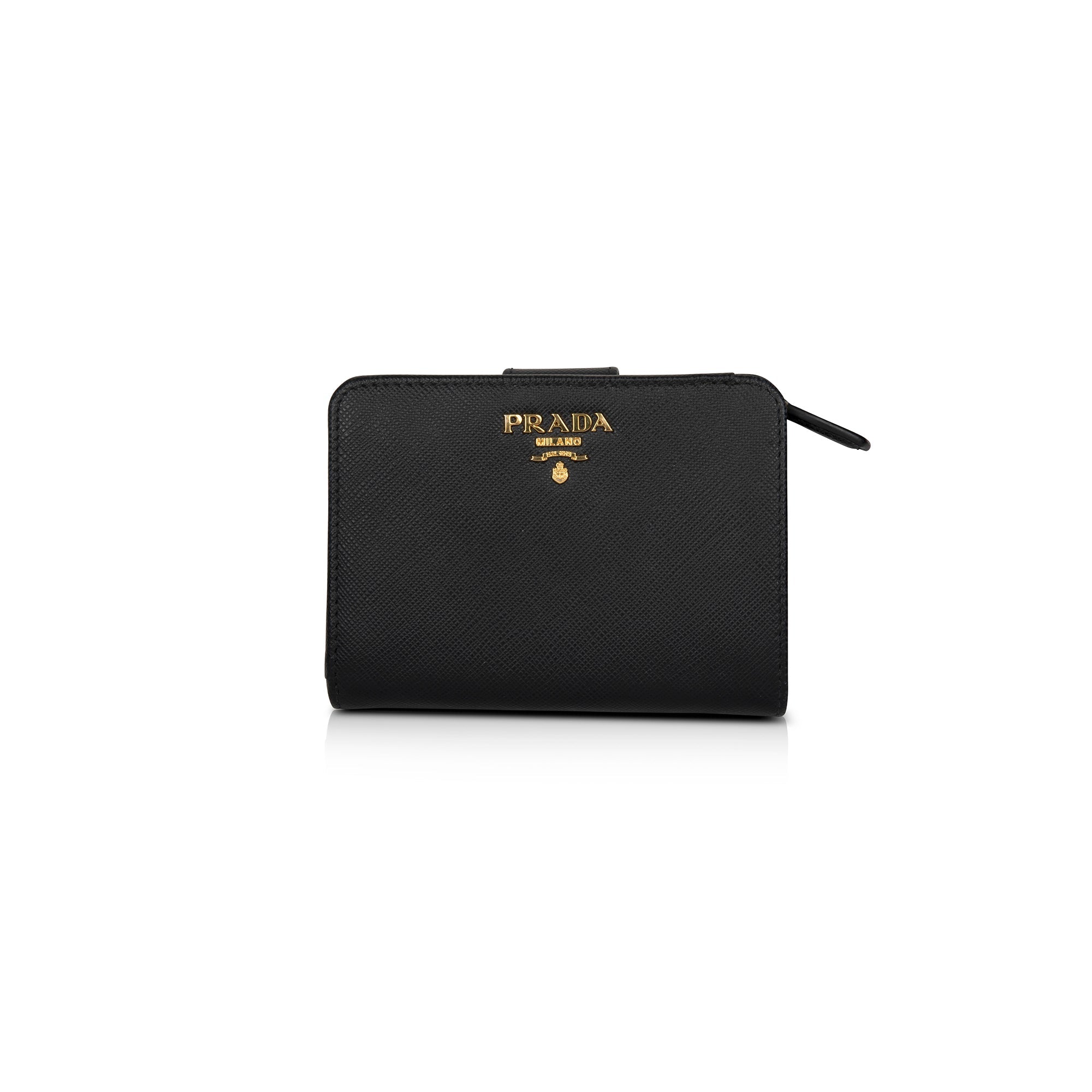 Prada Vitello Saffiano French Purse Wallet