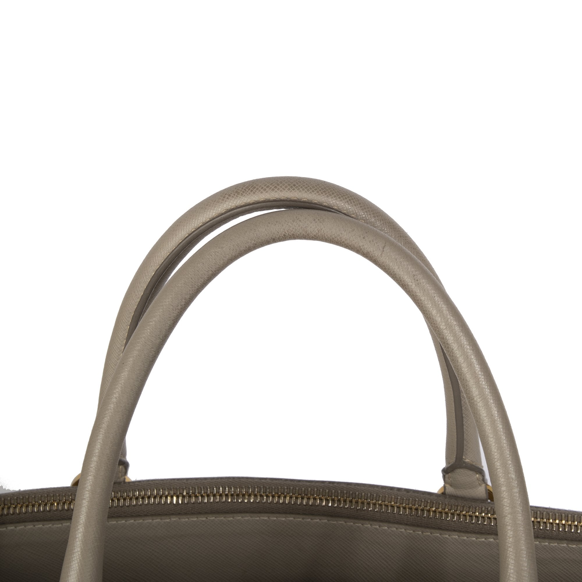 Prada XL Saffiano Lux Double Zip Tote