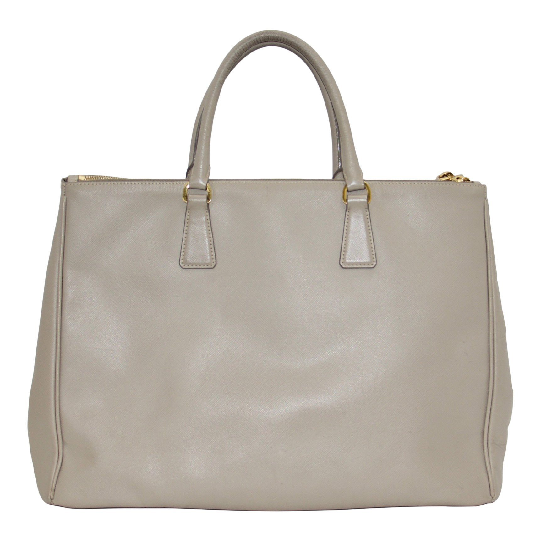 Prada XL Saffiano Lux Double Zip Tote