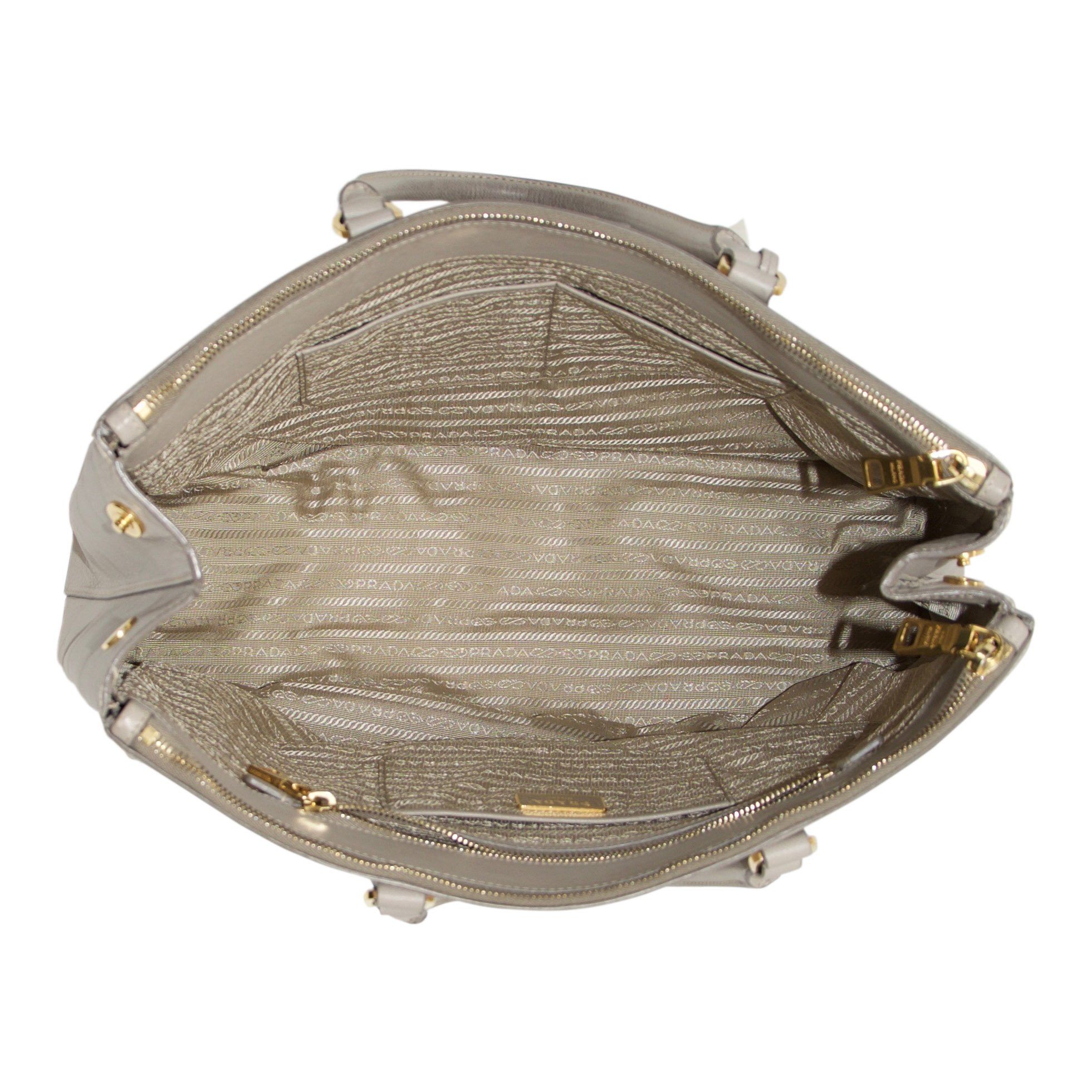 Prada XL Saffiano Lux Double Zip Tote