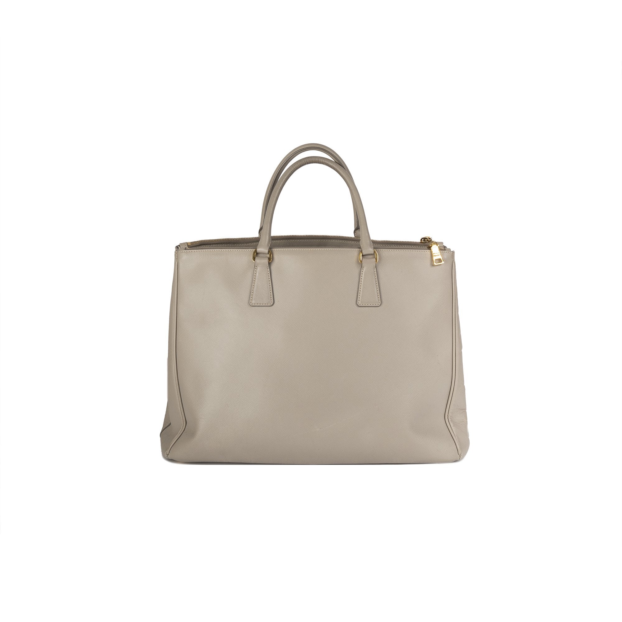 Prada XL Saffiano Lux Double Zip Tote