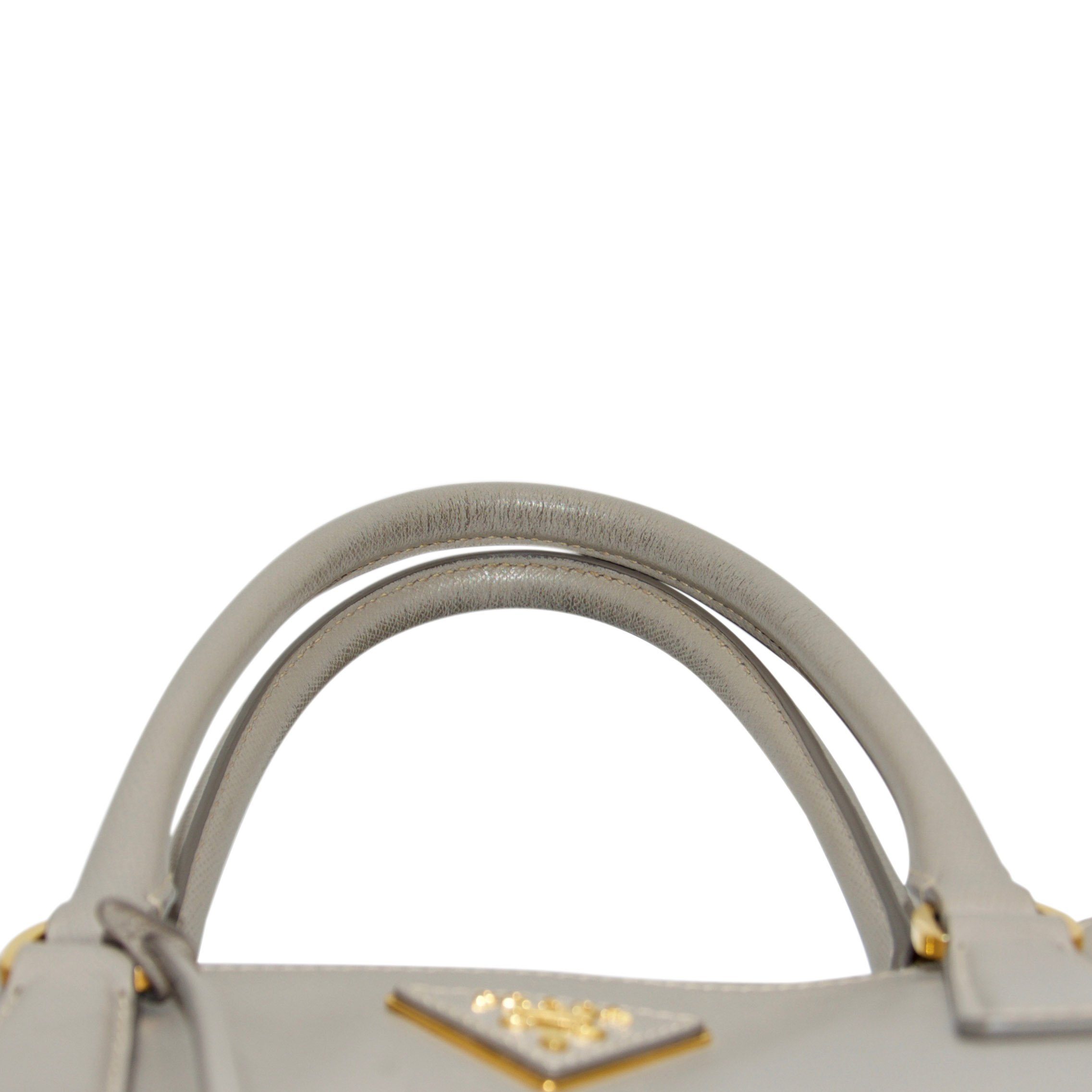 Prada XL Saffiano Lux Double Zip Tote