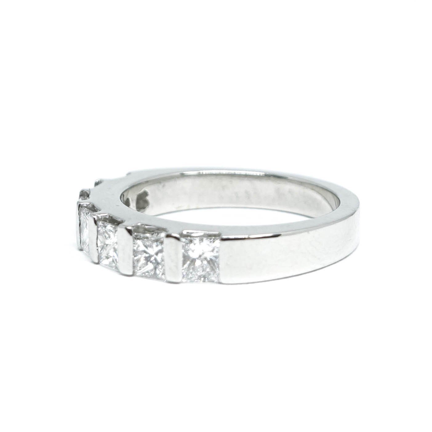Princess Cut Diamond Band