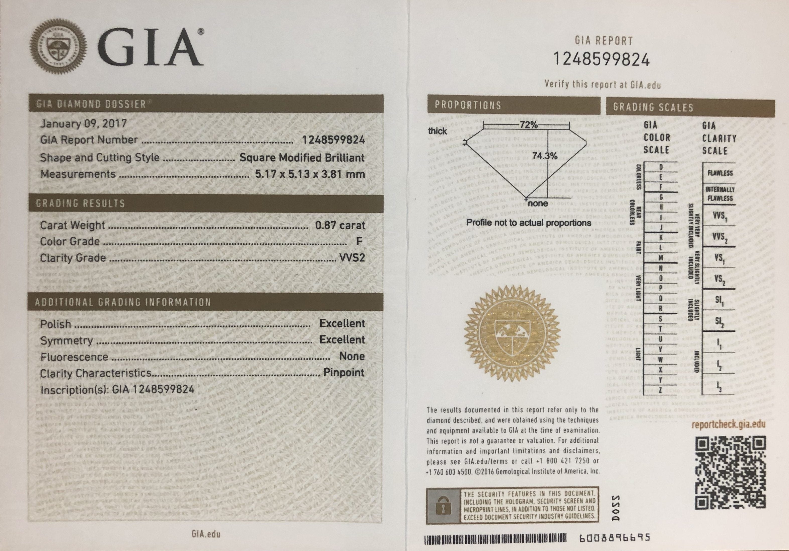 Princess Cut Diamond Engagement Ring