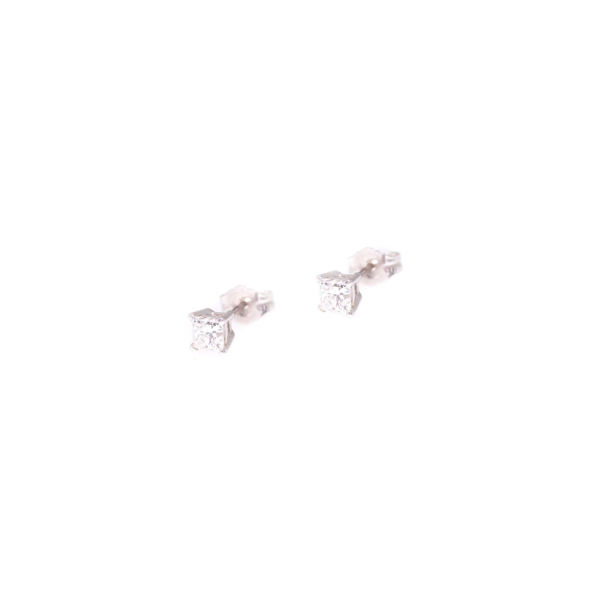 Princess Cut Diamond Stud Earrings