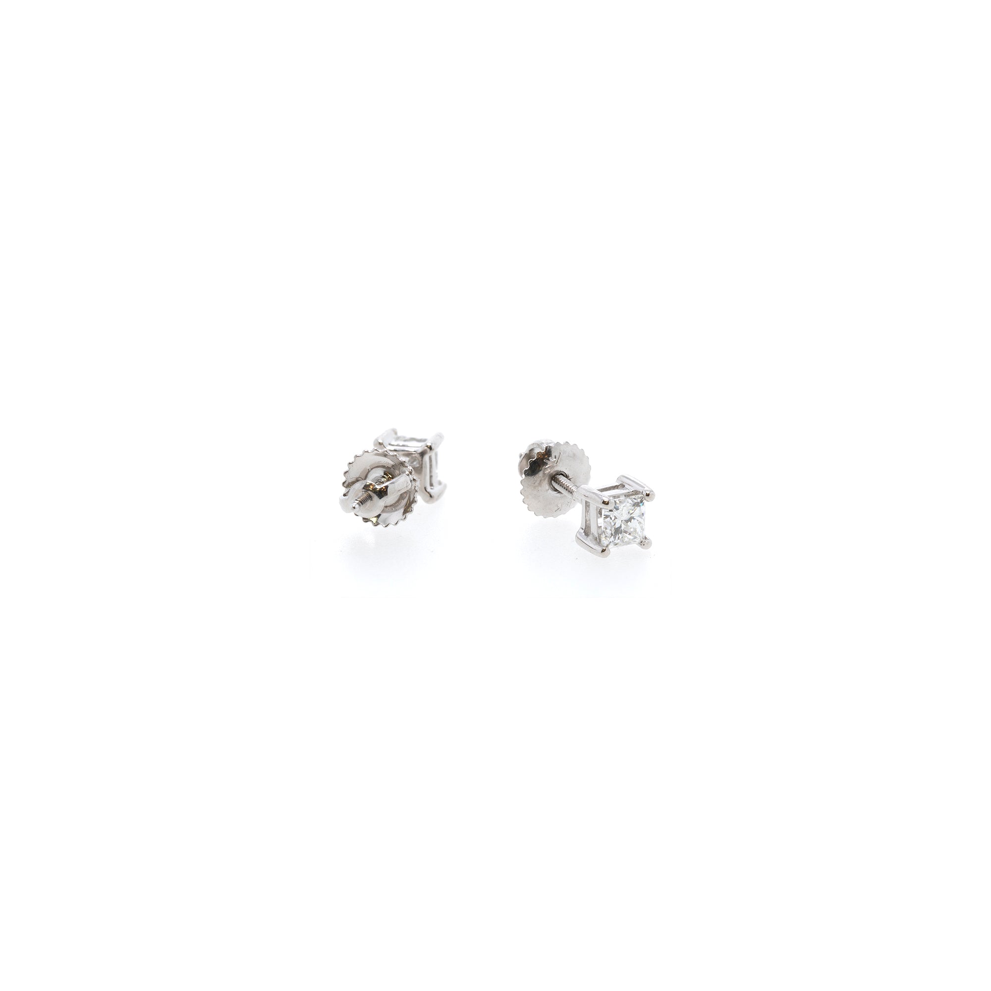 Princess Cut Diamond Stud Earrings