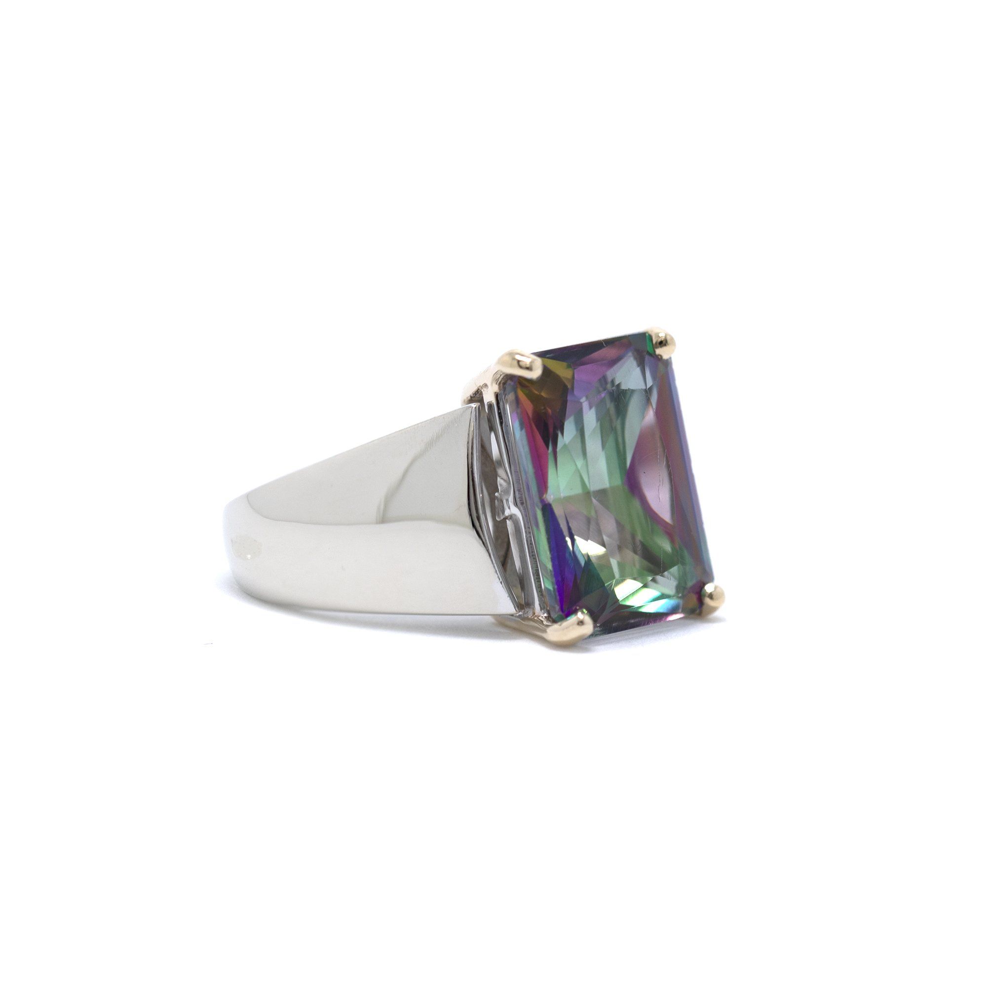 Rainbow Mystic Topaz Ring