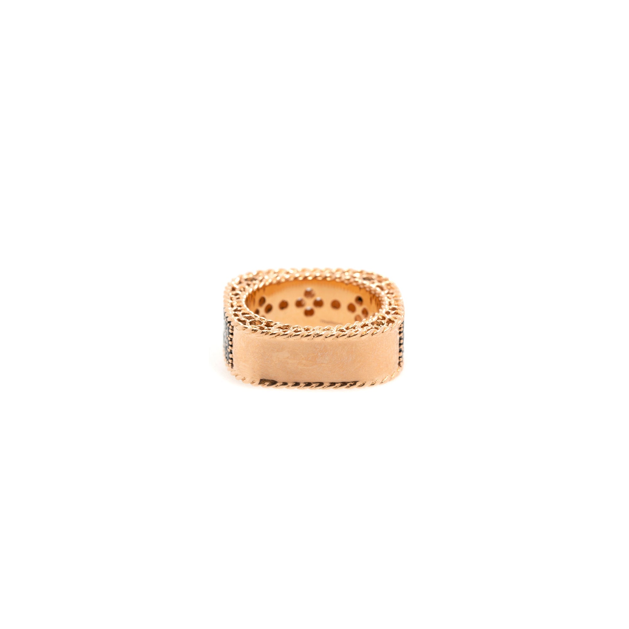 Roberto Coin 18k Rose Gold Diamond Venetian Princess Ring