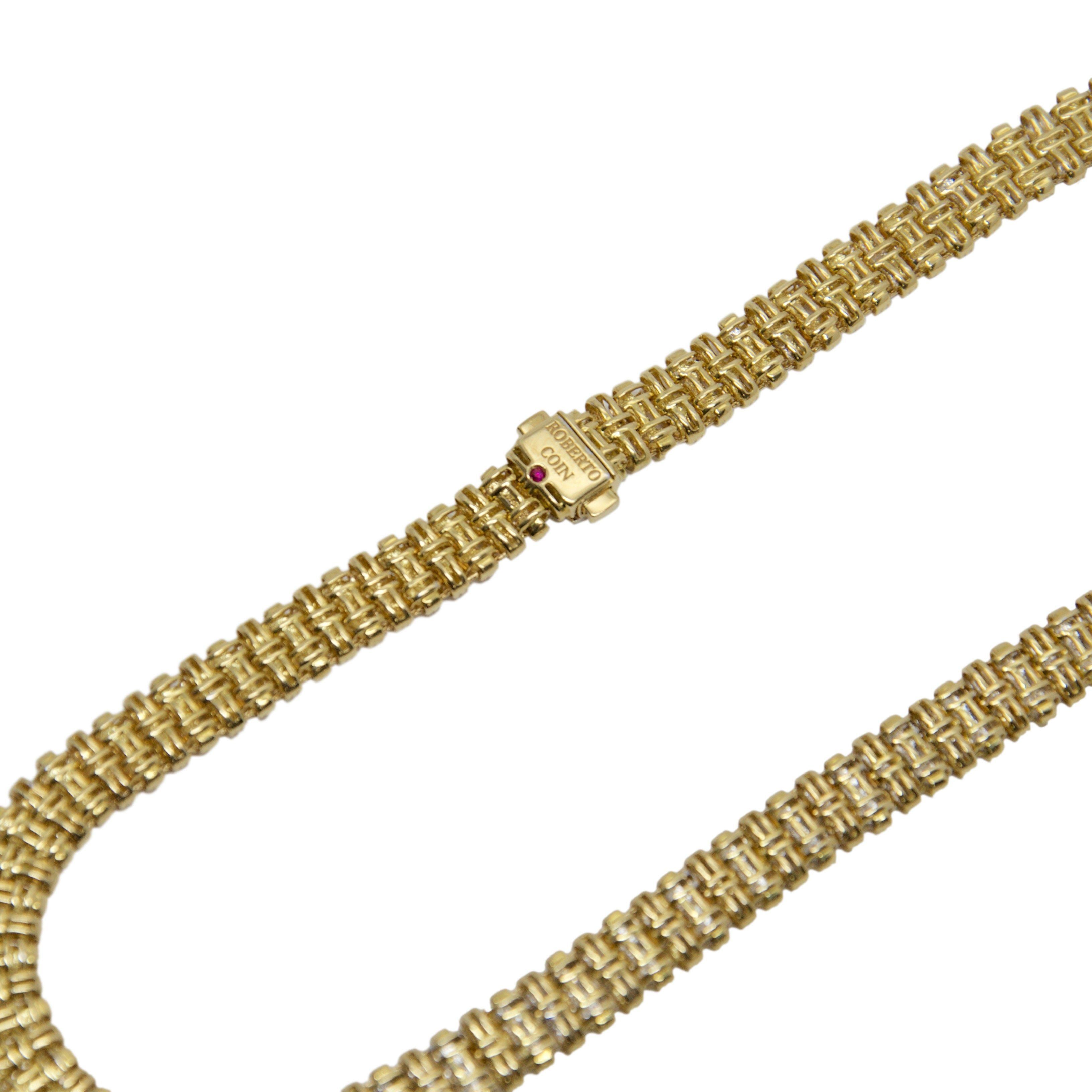 Roberto Coin Appassionata Three-Row Diamond Necklace