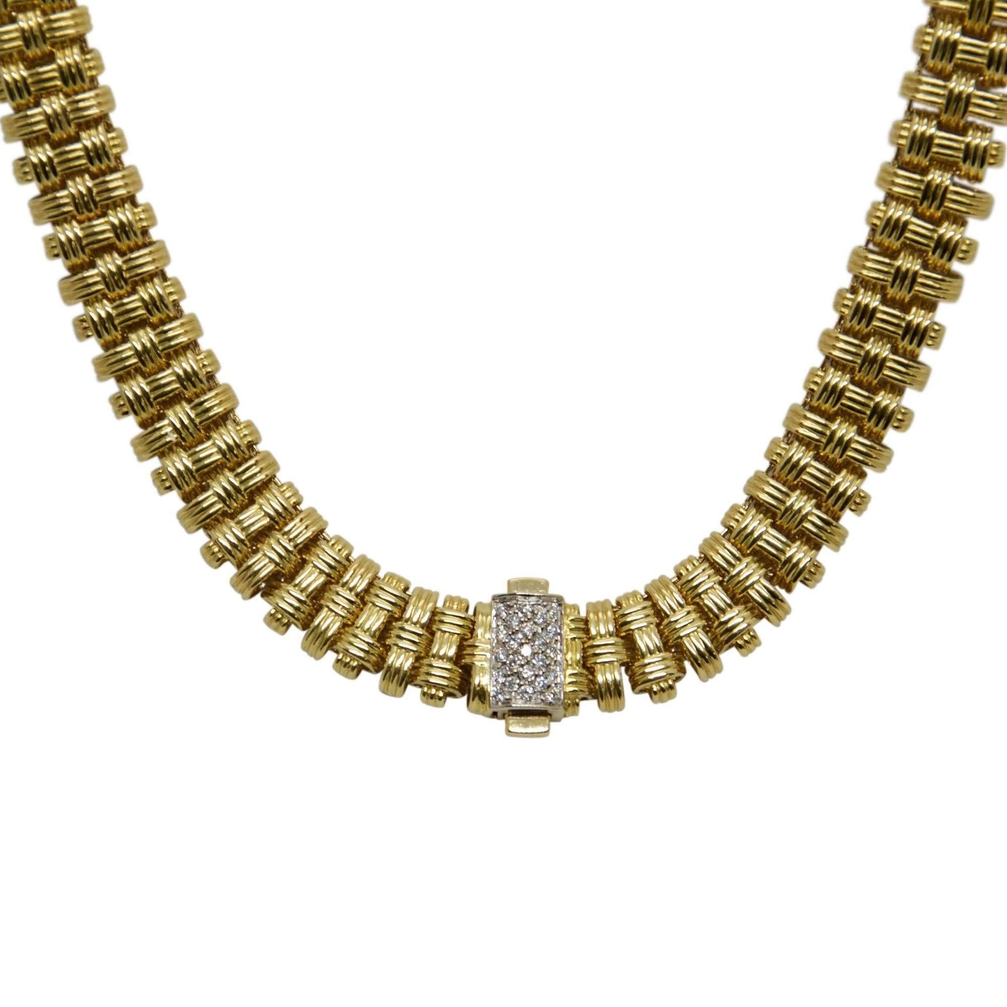 Roberto Coin Appassionata Three-Row Diamond Necklace