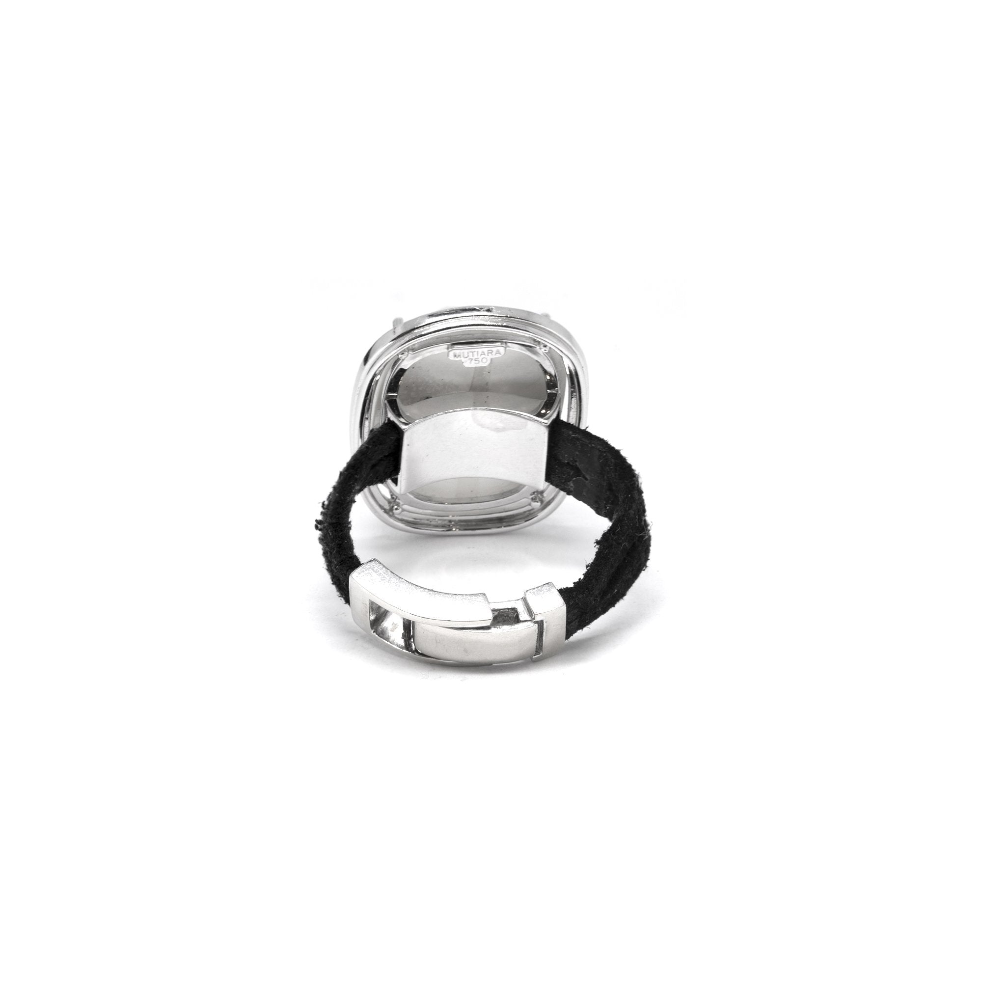 Rock Crystal & Diamond Ring