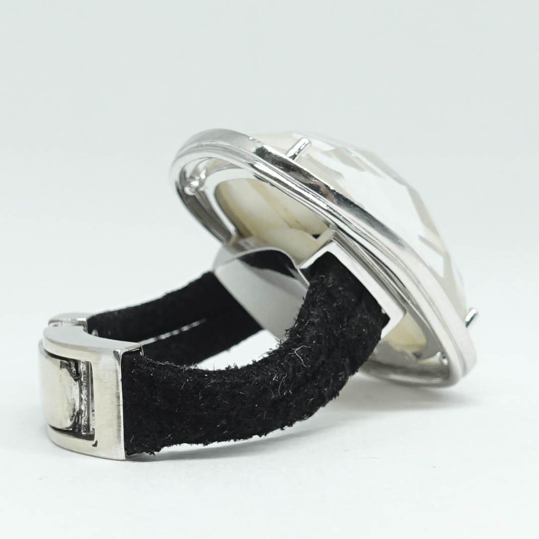 Rock Crystal and Diamond Ring