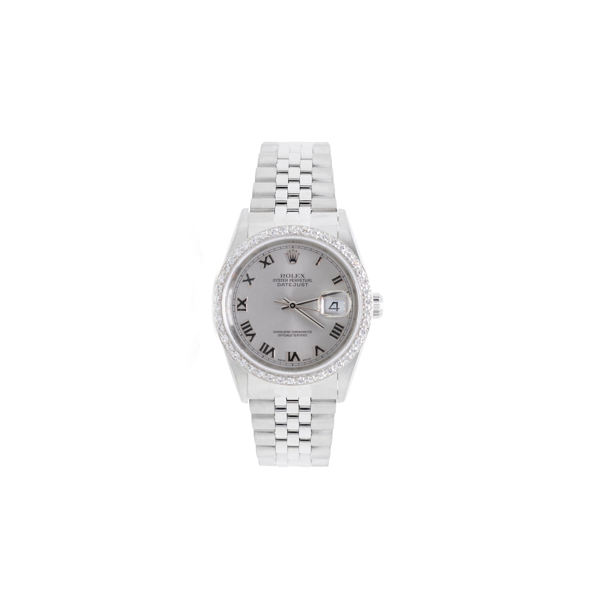 Rolex Datejust 36 mm Diamond Bezel Watch