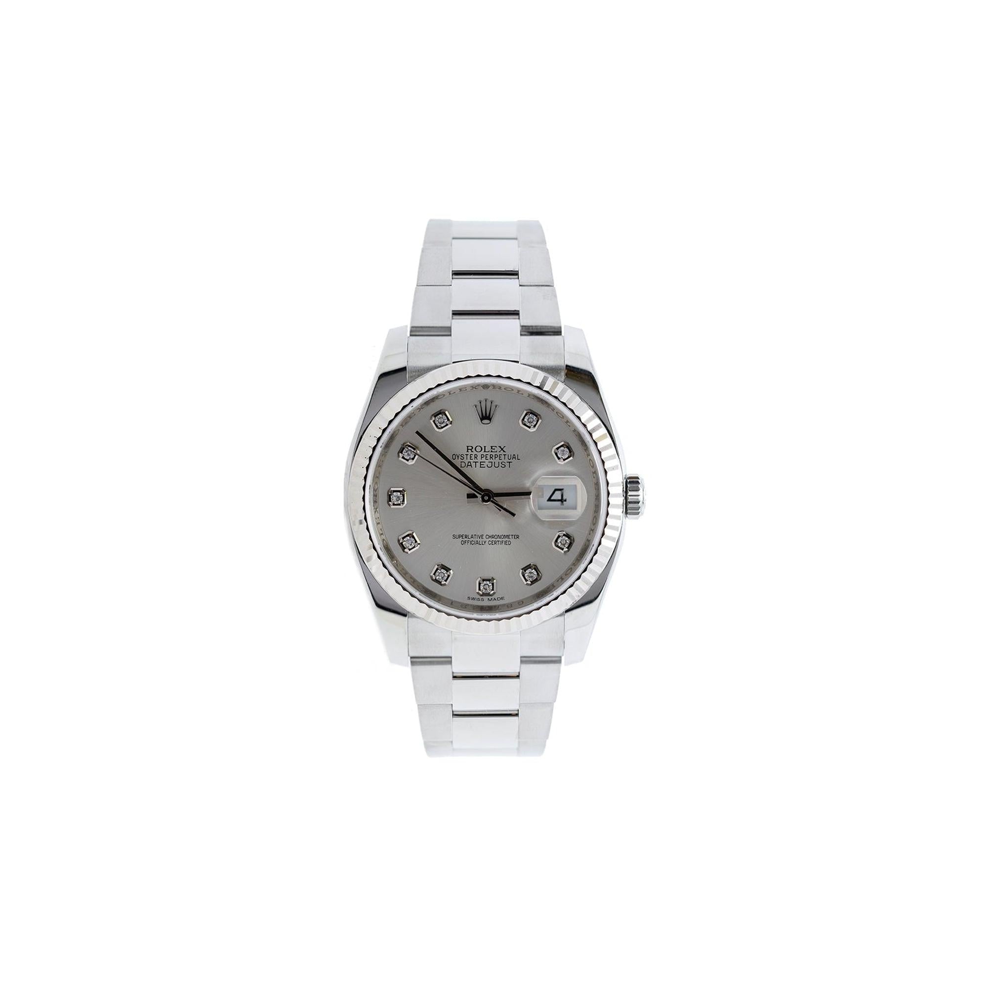 Rolex Datejust 36 mm Watch w/ Box & Papers