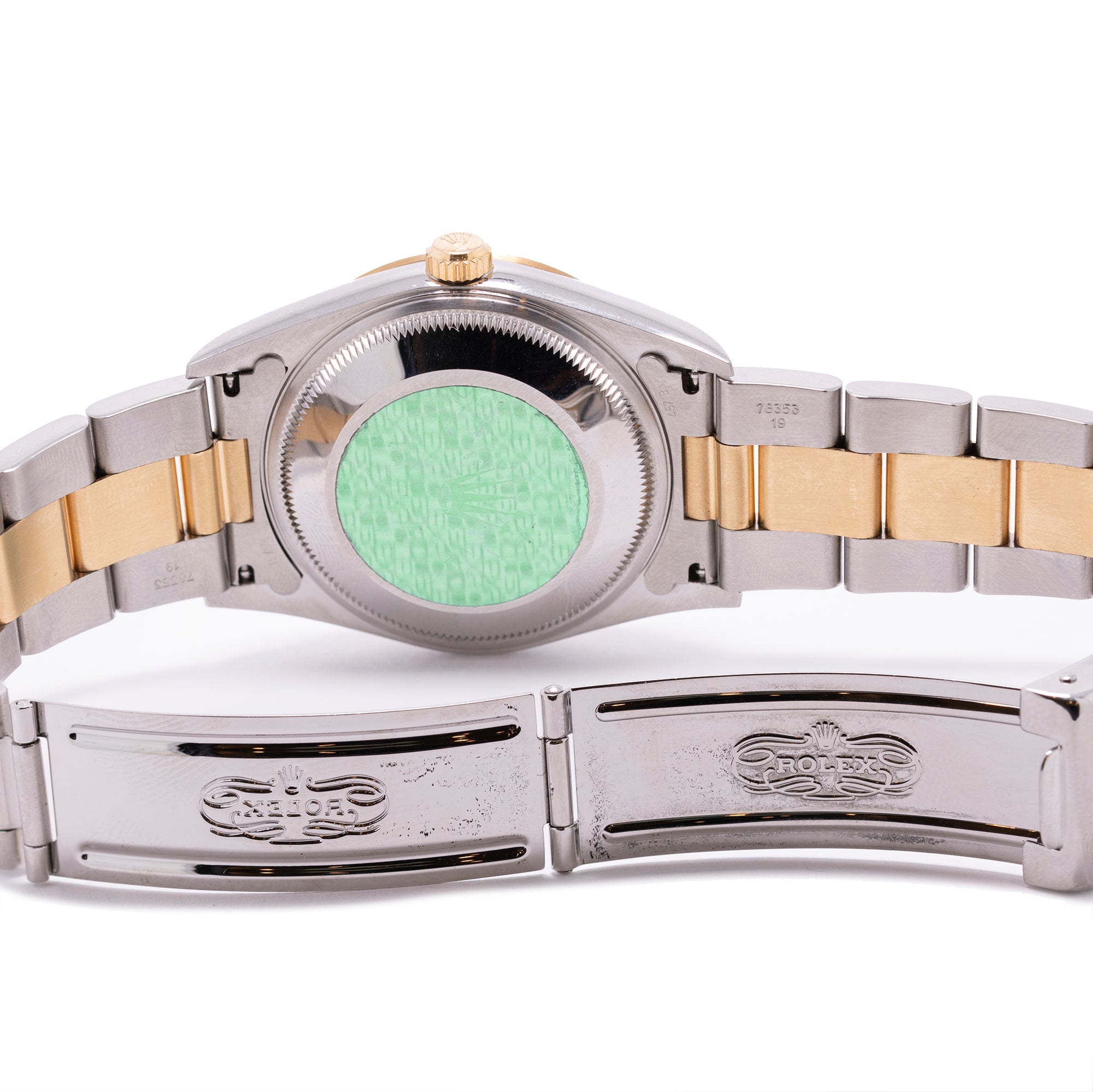 Rolex Steel & Gold Oyster Perpetual Date 34 mm Watch w/ Box & Papers