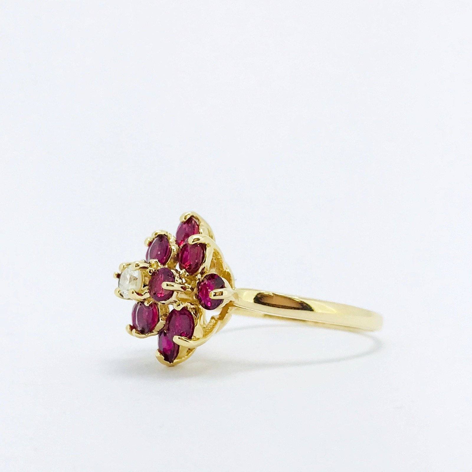 Ruby And Diamond Cocktail Ring