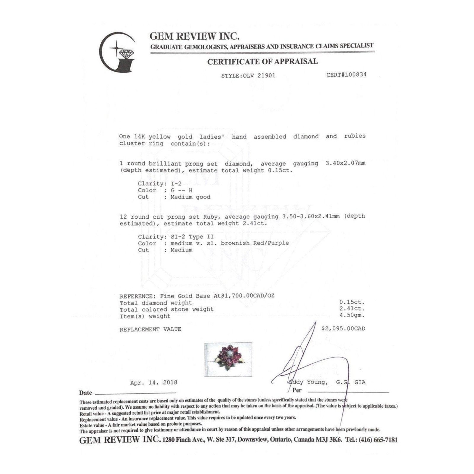 Ruby And Diamond Cocktail Ring